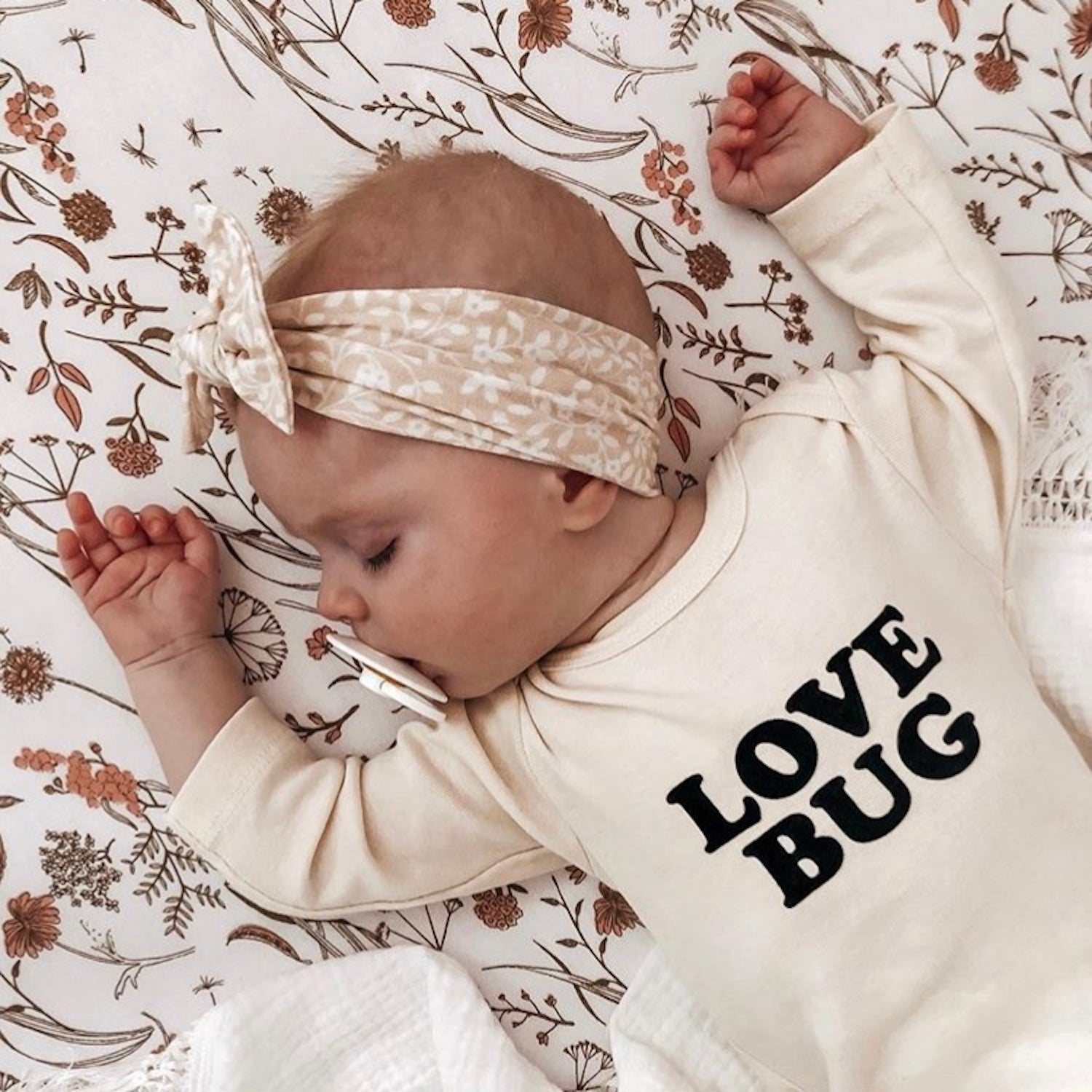 Love Bug - Long Sleeve Organic Cotton Bodysuit