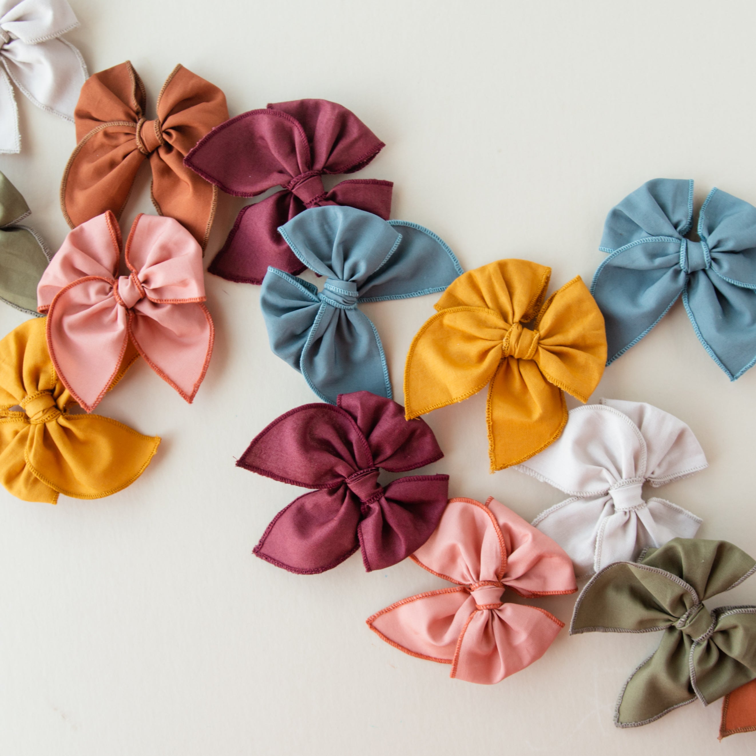 Raw Sienna | Pigtail Set - Petite Party Bow