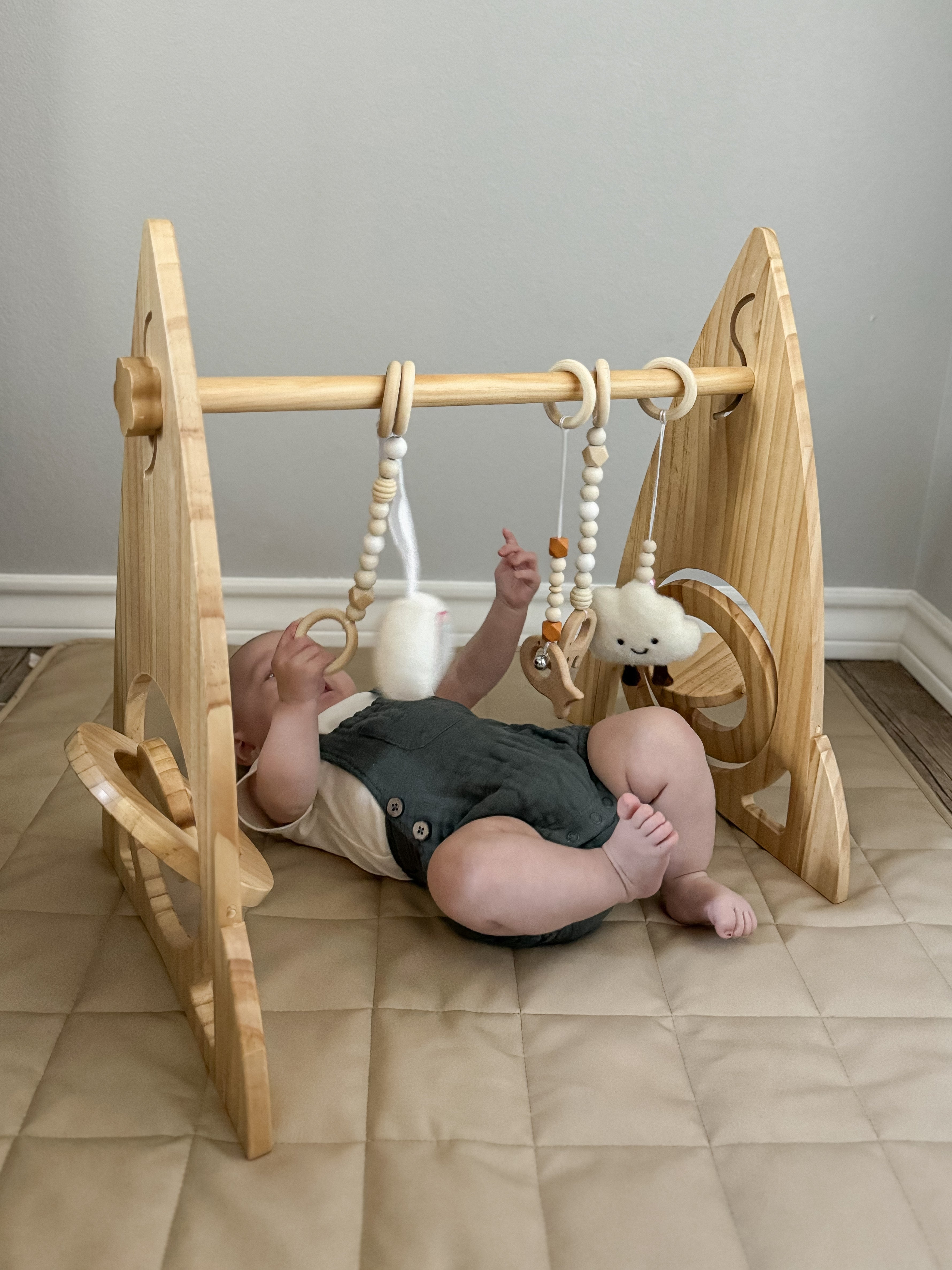 Rocket - Wooden Baby Gym