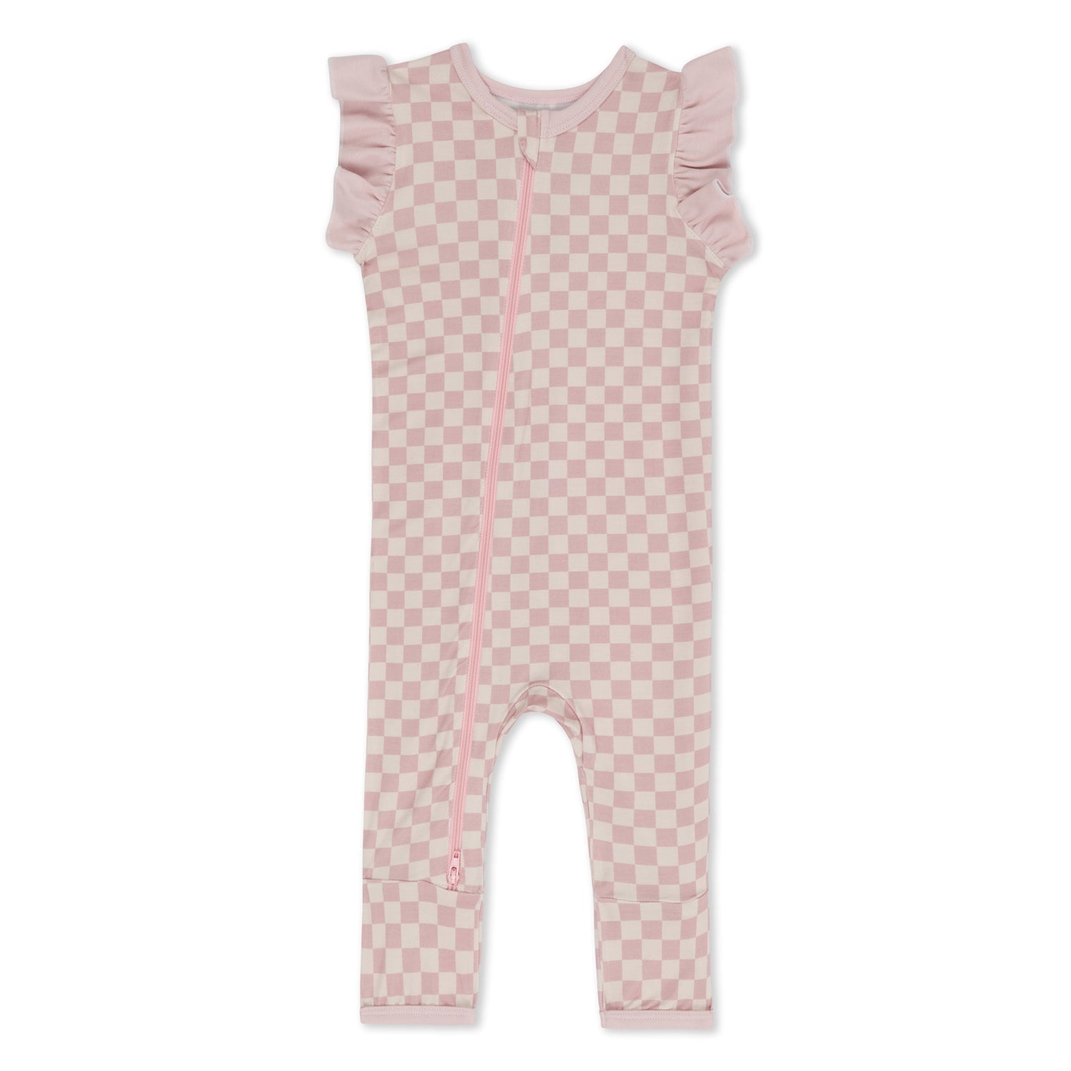 Checkers in Pink Romper