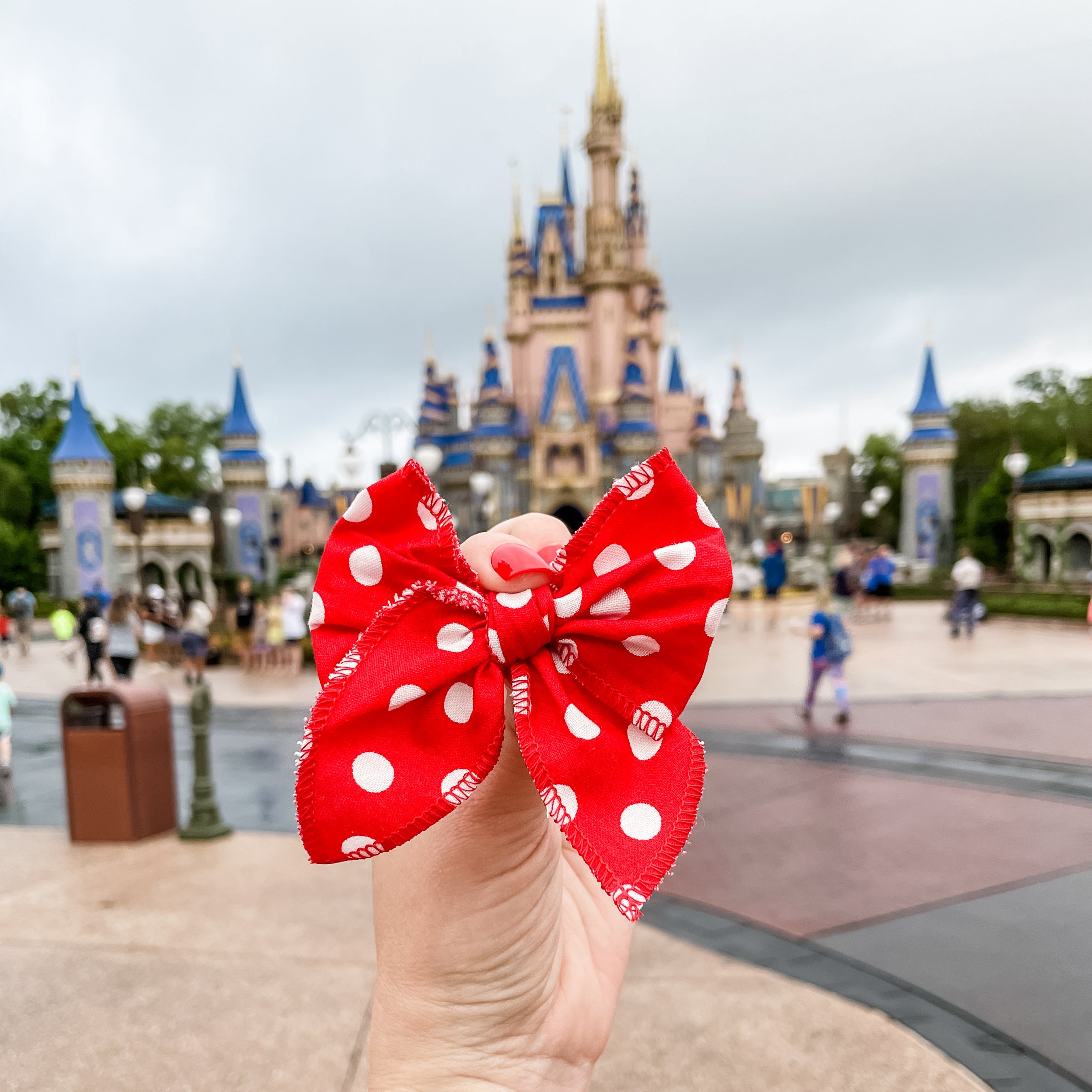 Minnie's Polka Dot | Pigtail Set - Petite Party Bow