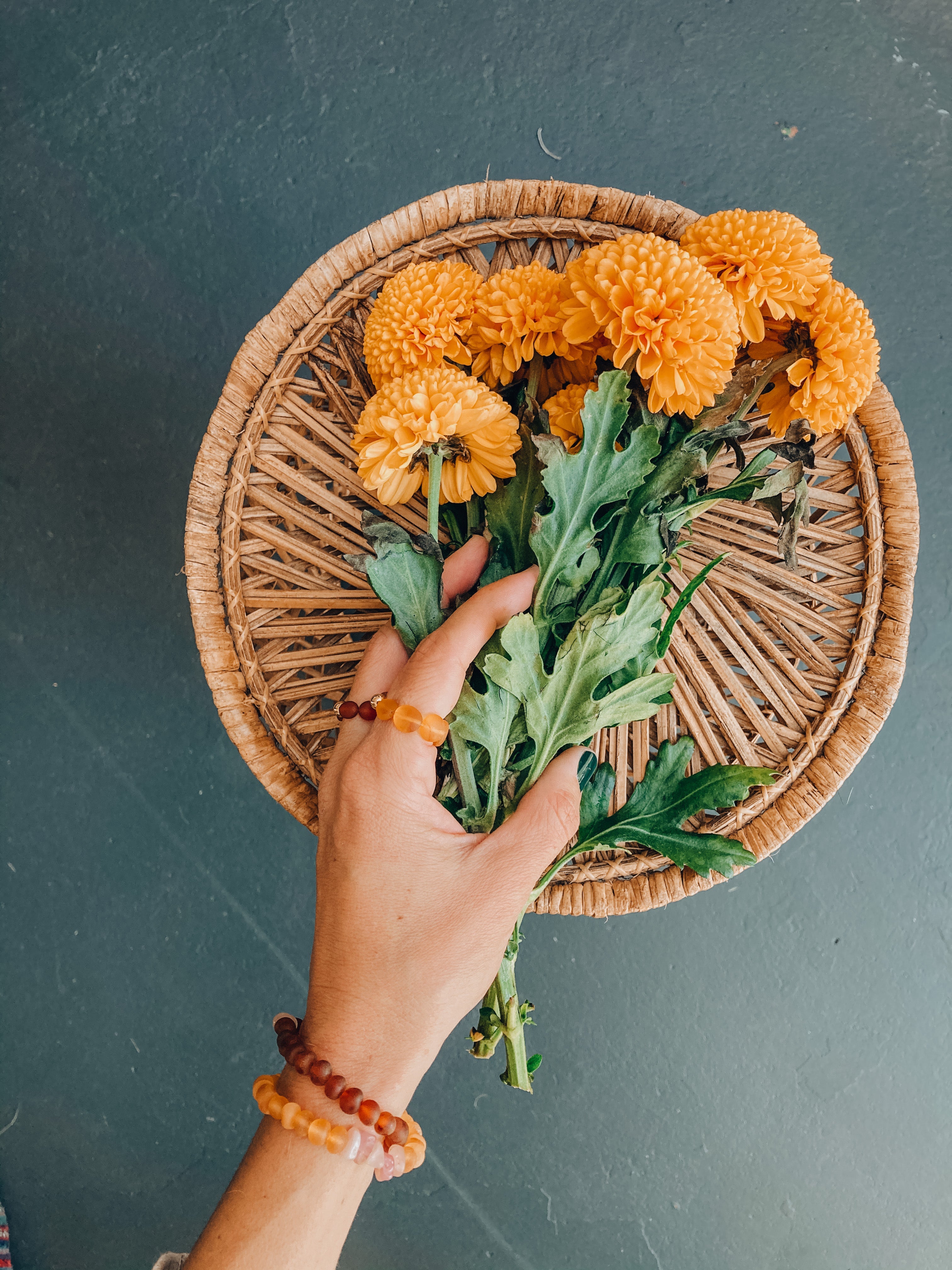 Raw Cognac Baltic Amber + Gold || Ring