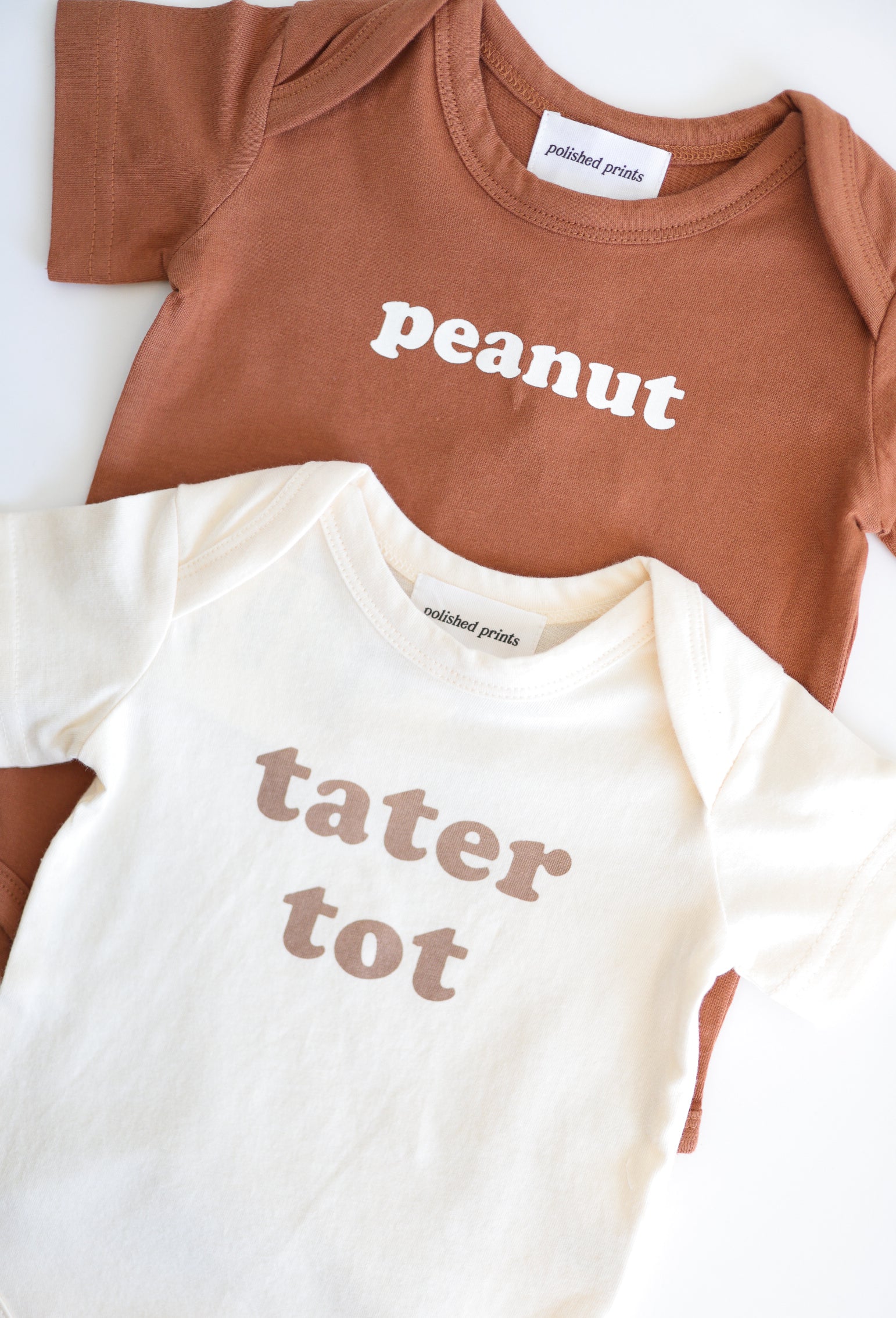 Peanut Organic Cotton Baby Onesie