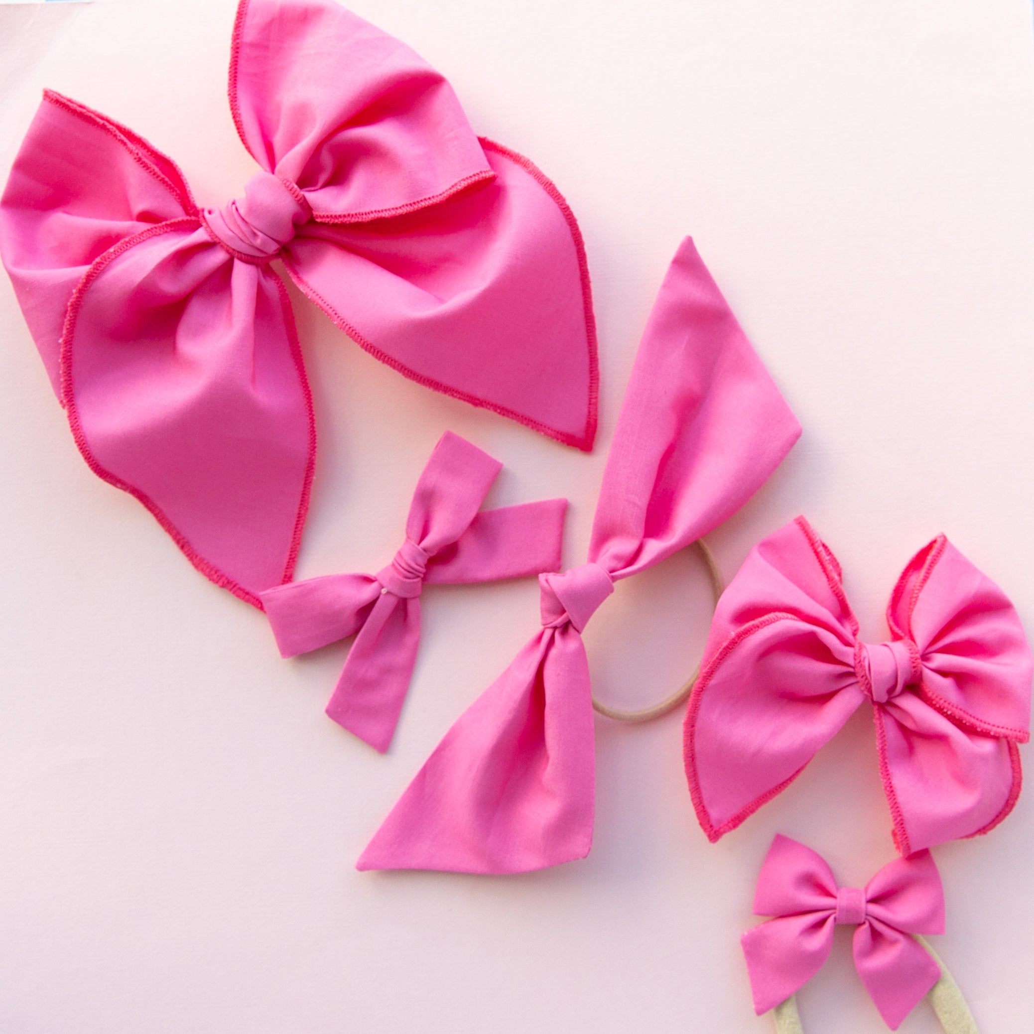 Flamingo | Pigtail Set - Petite Party Bow