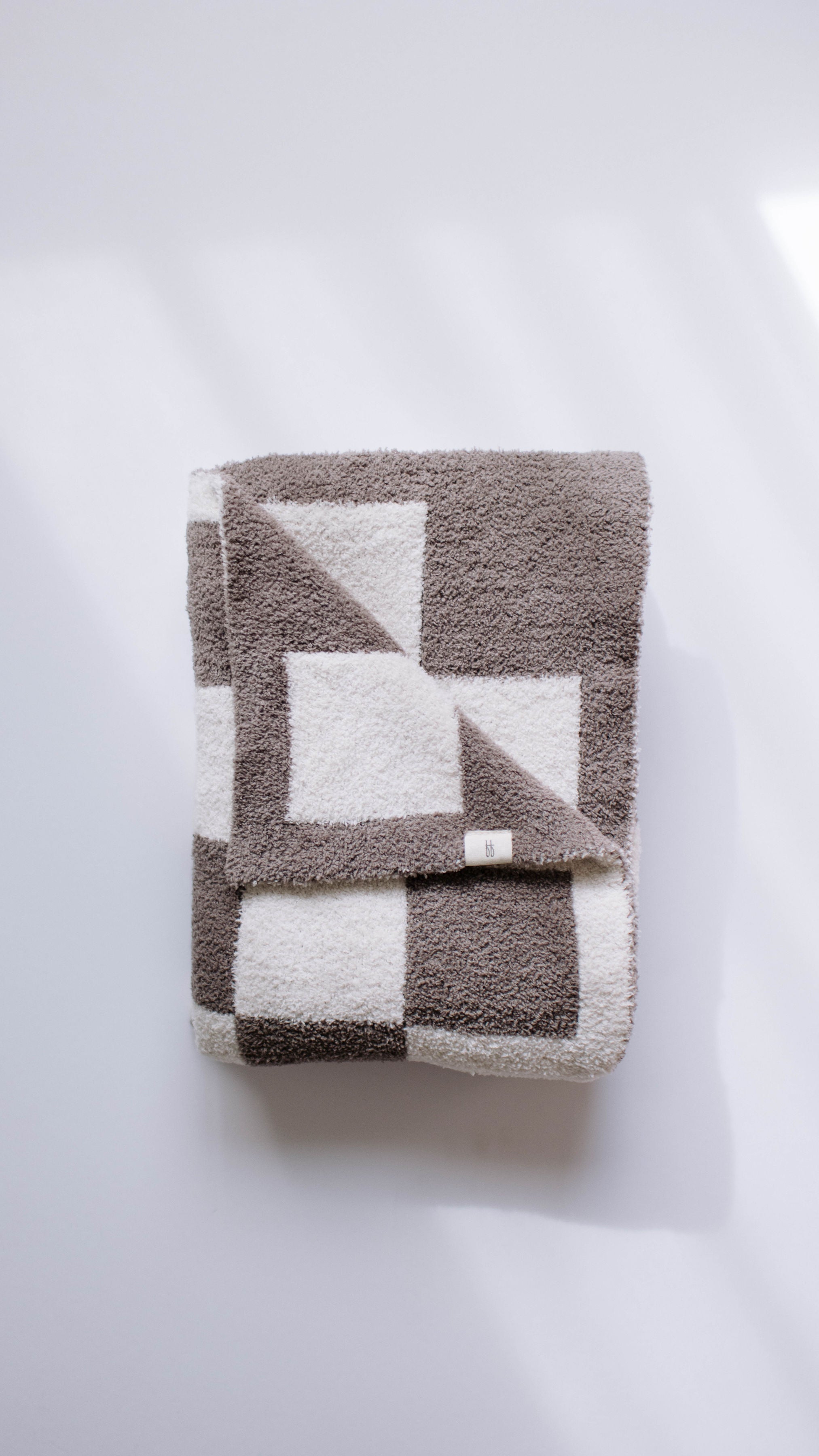 Mushroom Checkerboard | Plush Blanket