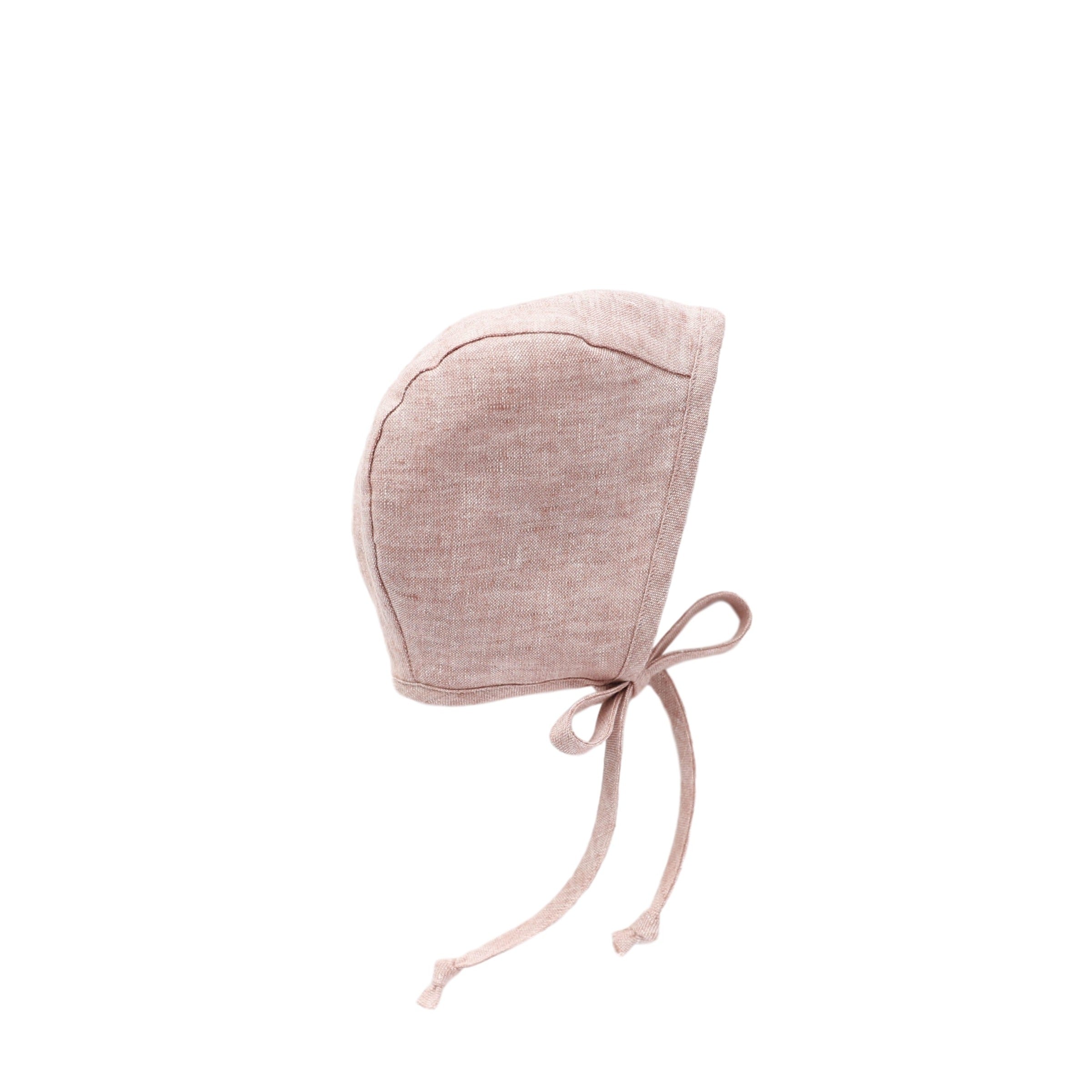 Blush Linen Bonnet