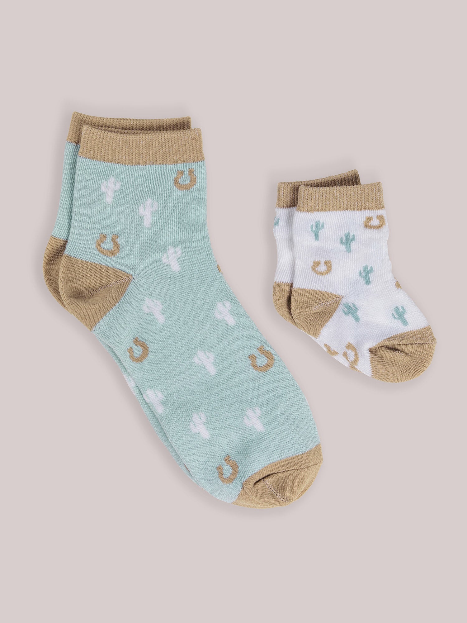 Mama & Me Socks - Howdy Partner Blue