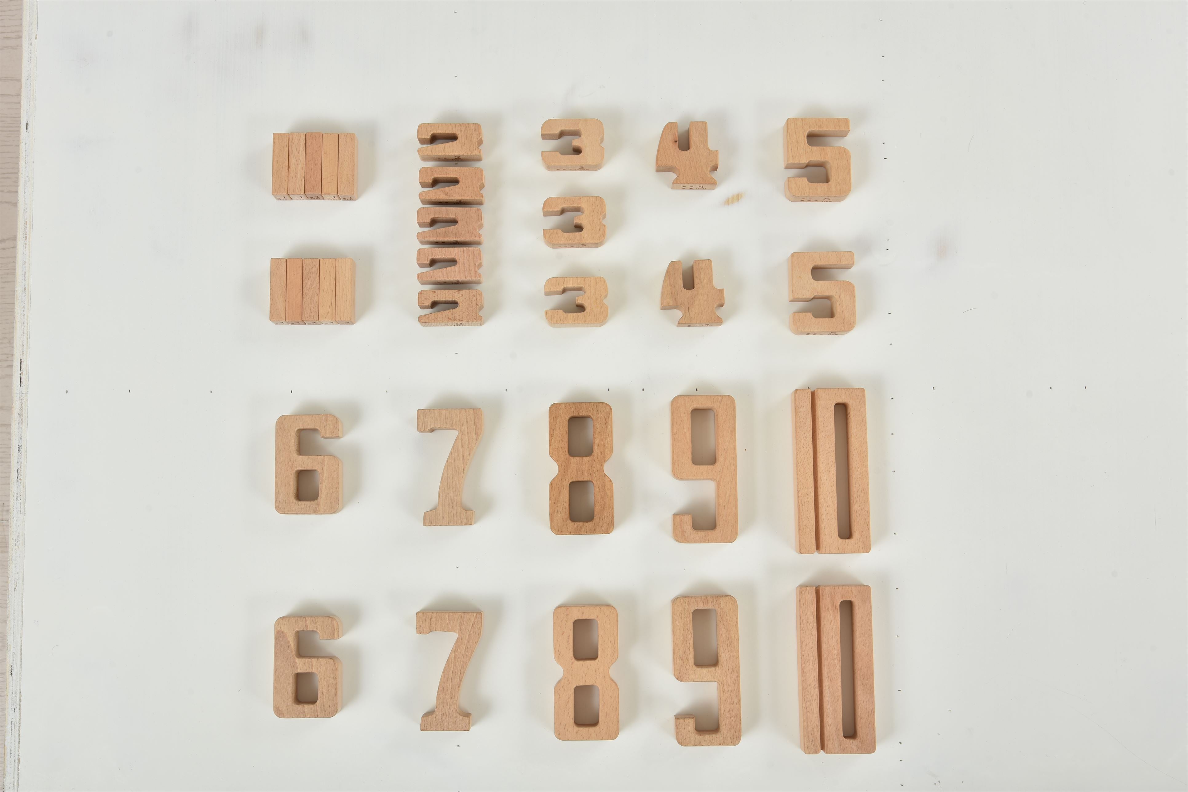 Number Blocks - Montessori Large Wooden Blocks