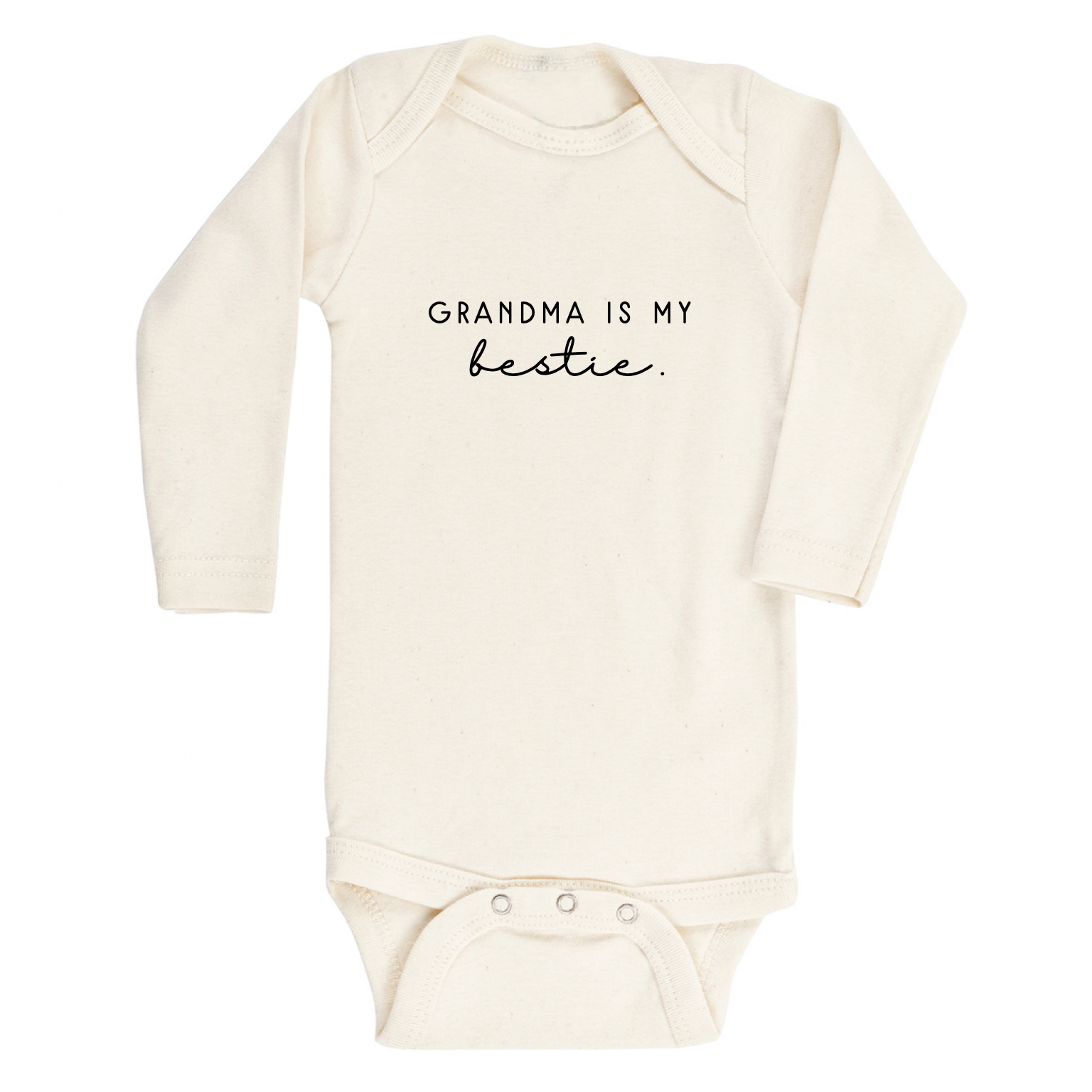 Grandma is My Bestie - Long Sleeve Organic Bodysuit