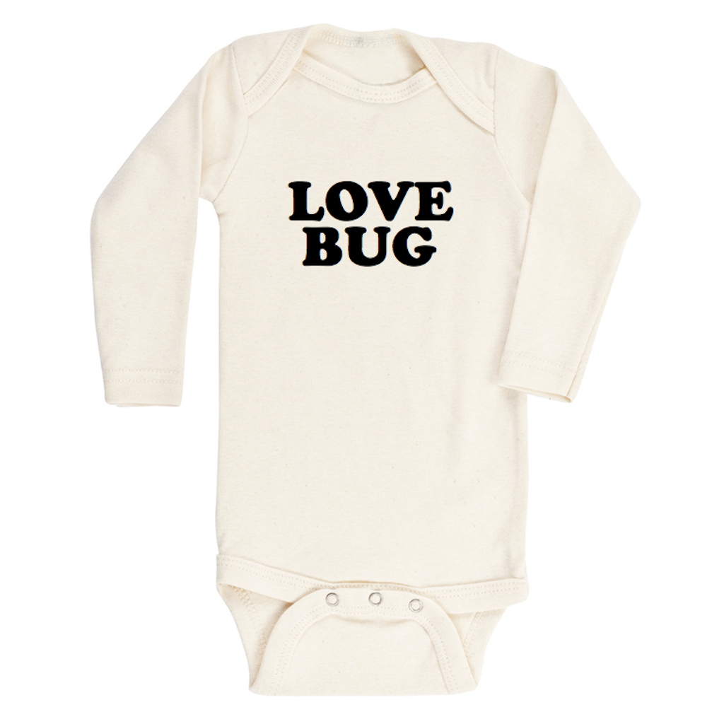 Love Bug - Long Sleeve Organic Cotton Bodysuit