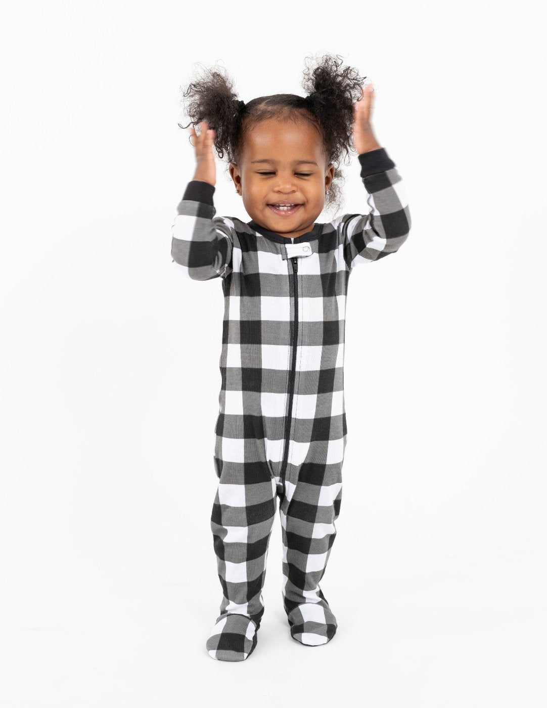 Baby Footed Plaid Pajamas