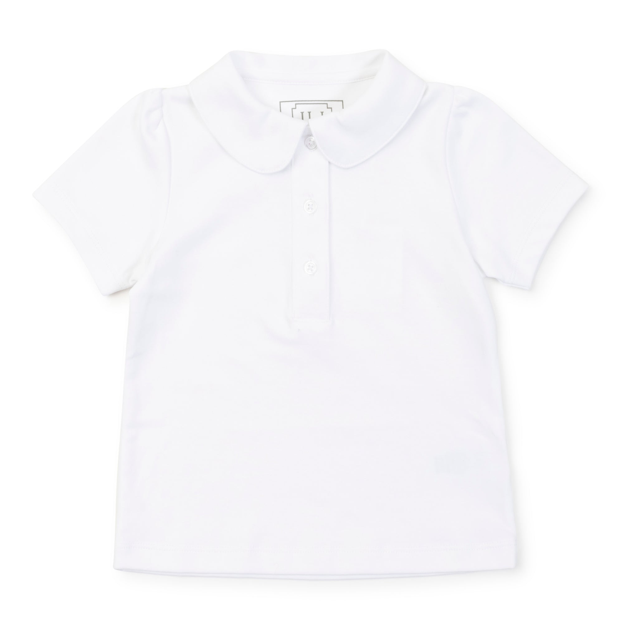 Madison Girls' Pima Cotton Polo Short Sleeve Shirt - White