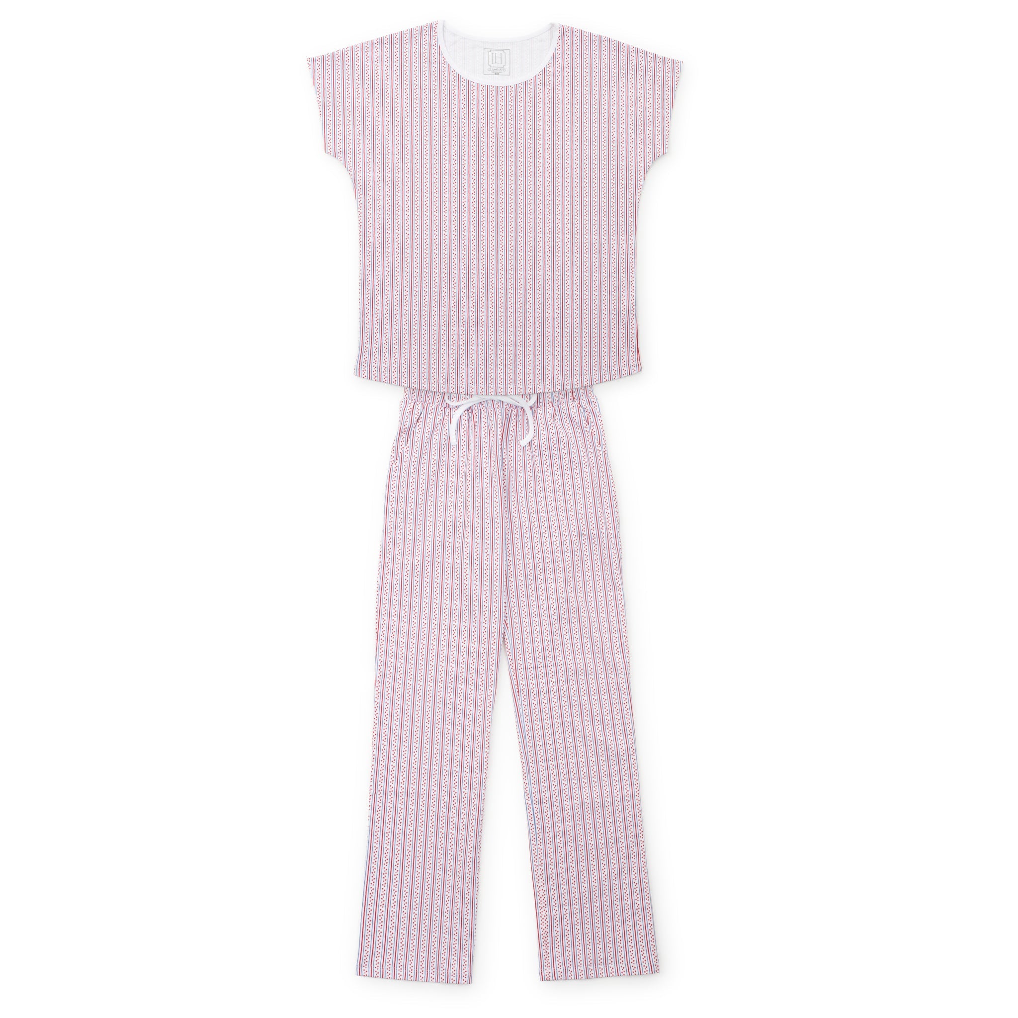 Marcia Women's Pima Cotton Pajama Pant Set - Stars and Stripes