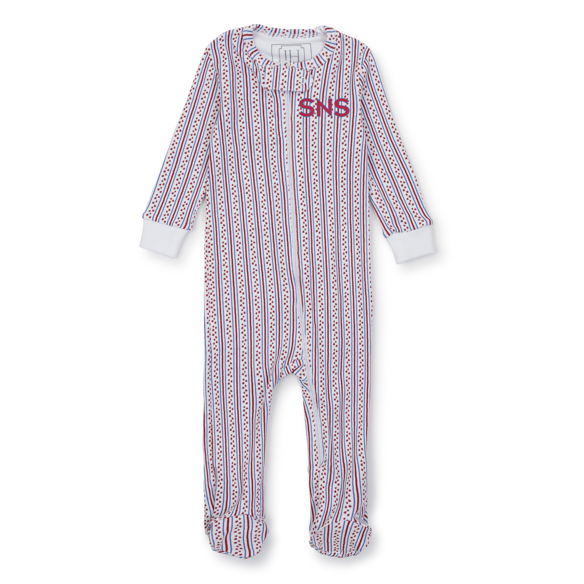 Parker Pima Cotton Zipper Pajama - Stars and Stripes