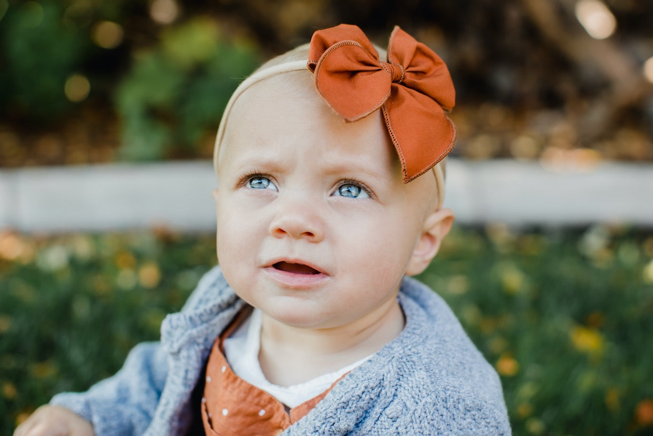 Raw Sienna | Petite Party Bow