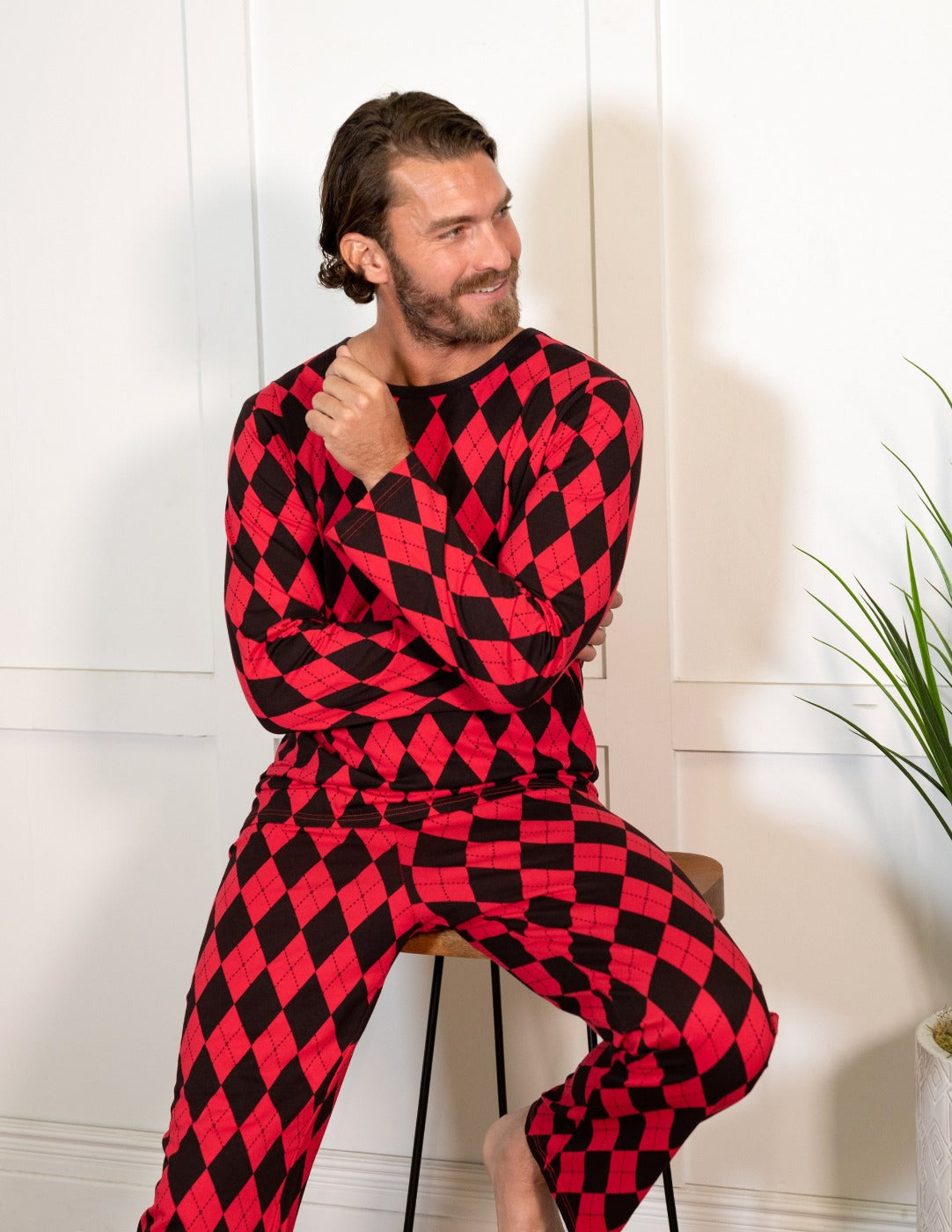 Argyle Matching Family Pajama Set