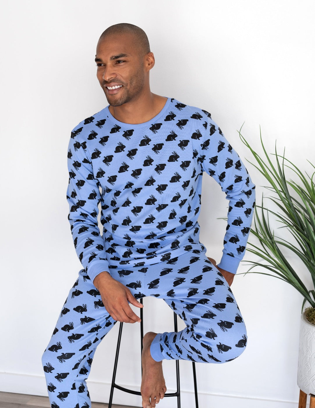 Men's Cotton Bunny Pajamas