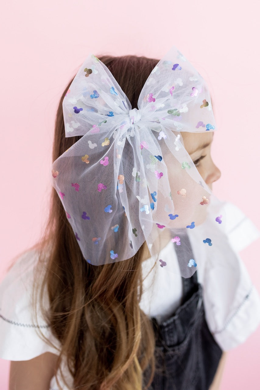 Bibbidi Bobbidi - White | Tulle Statement Bow