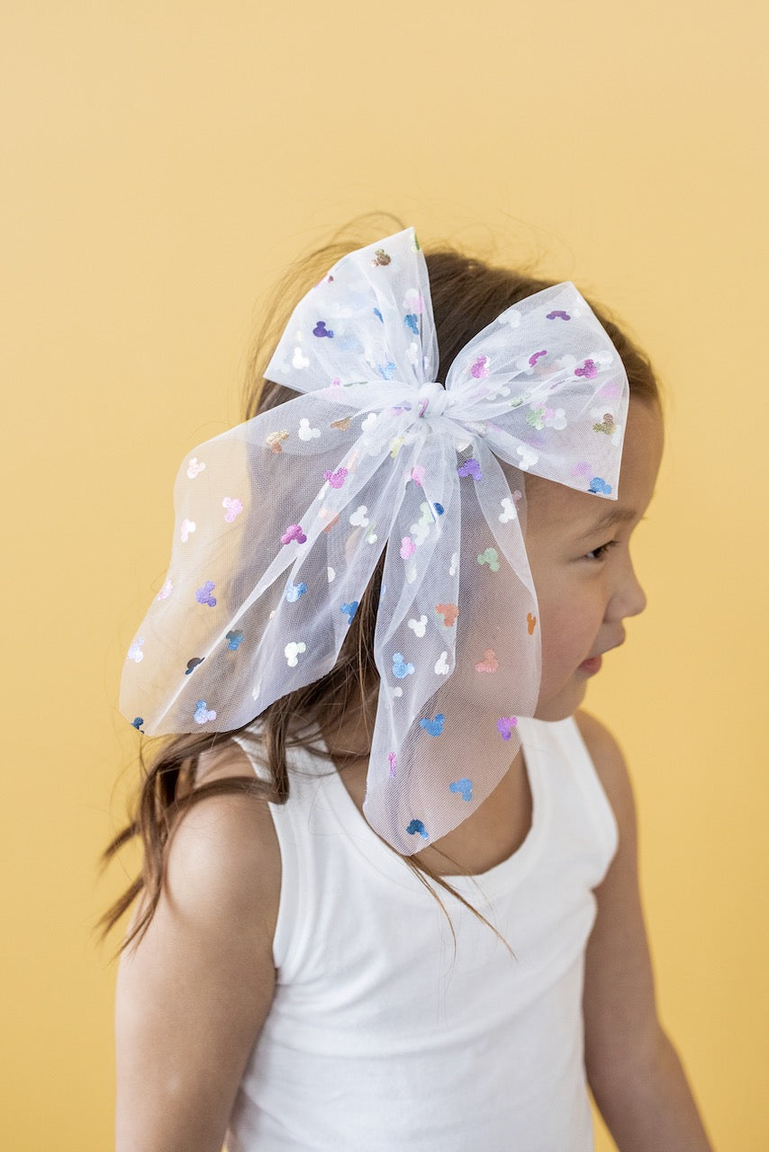 Bibbidi Bobbidi - White | Tulle Statement Bow