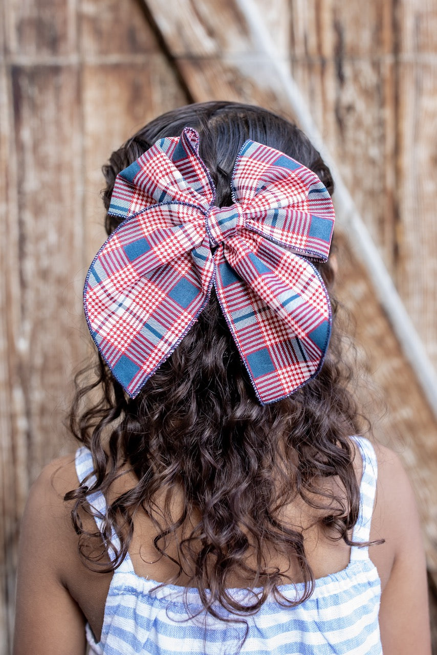 Stateside Plaid | Party Bow