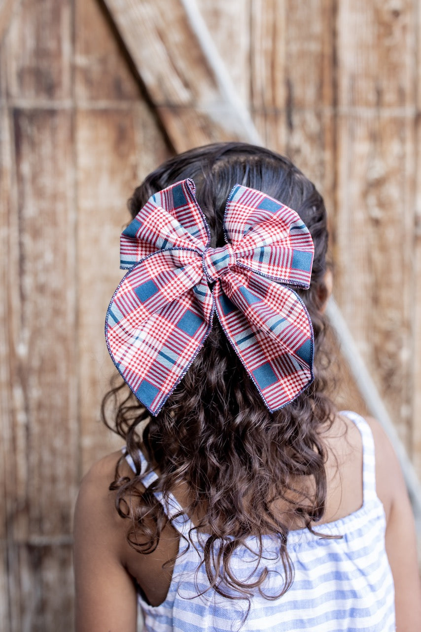 Stateside Plaid | Party Bow