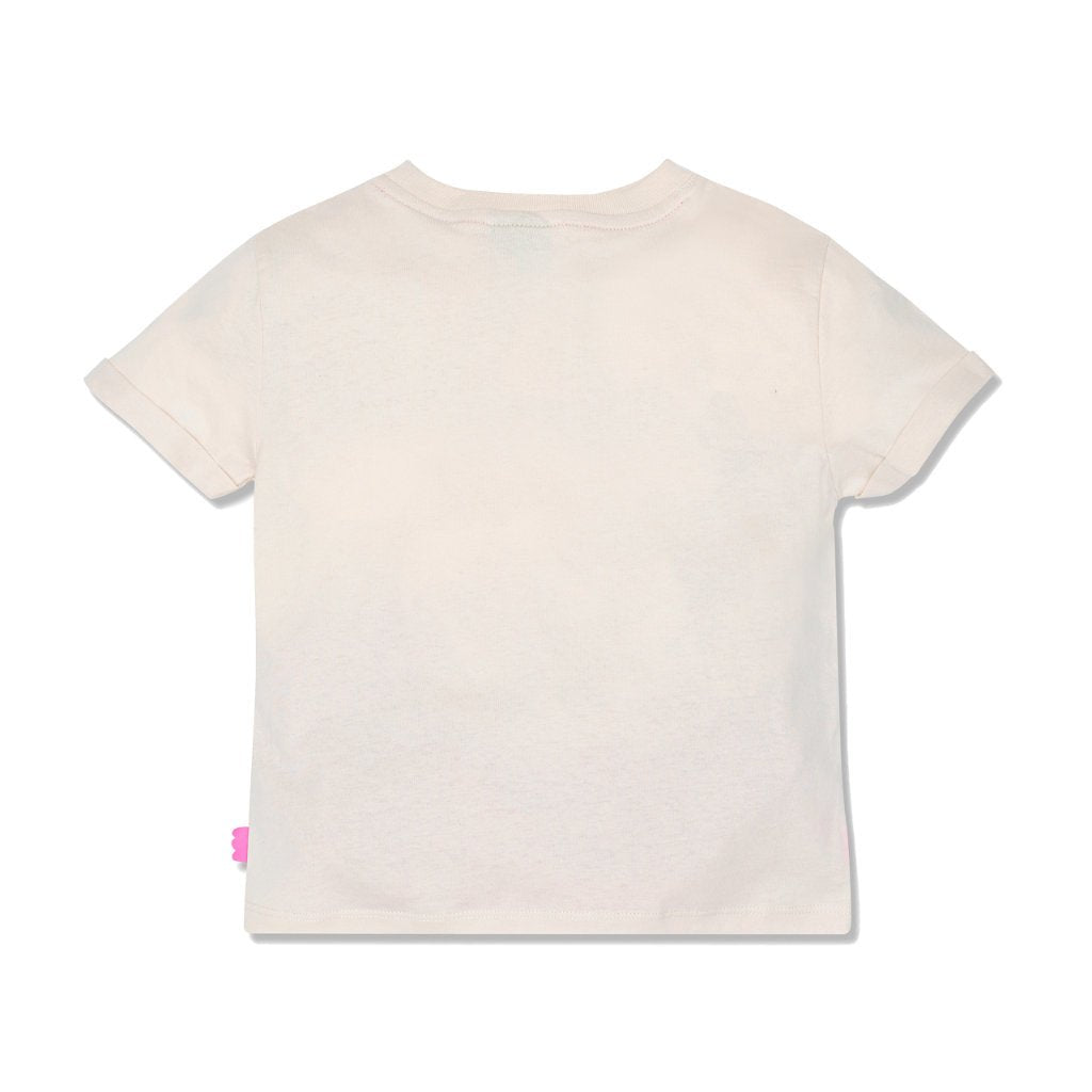 100% Earth Loving patches Kid T-Shirt - Cream