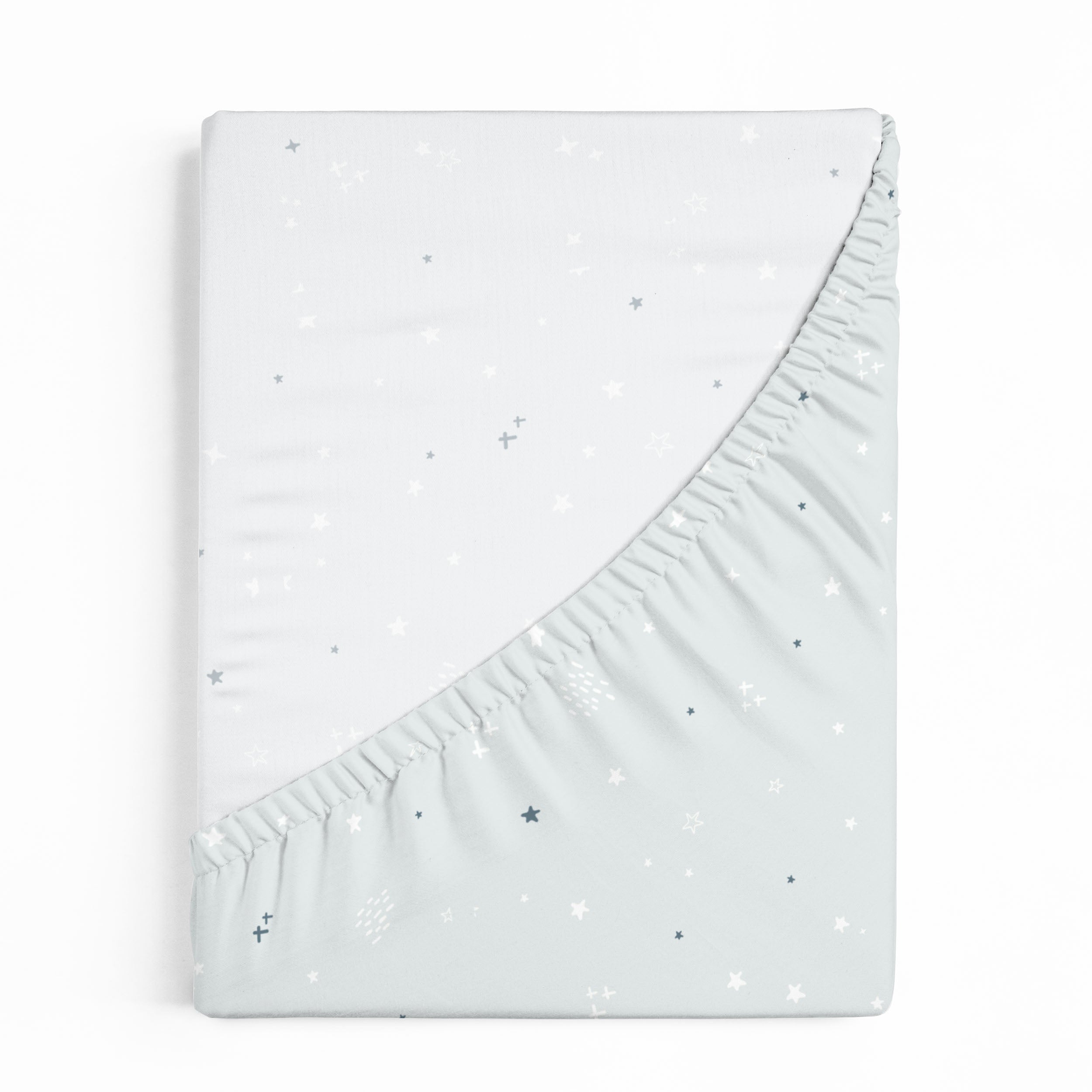 Crib Fitted Sheet with Pillowcase - Milky Way