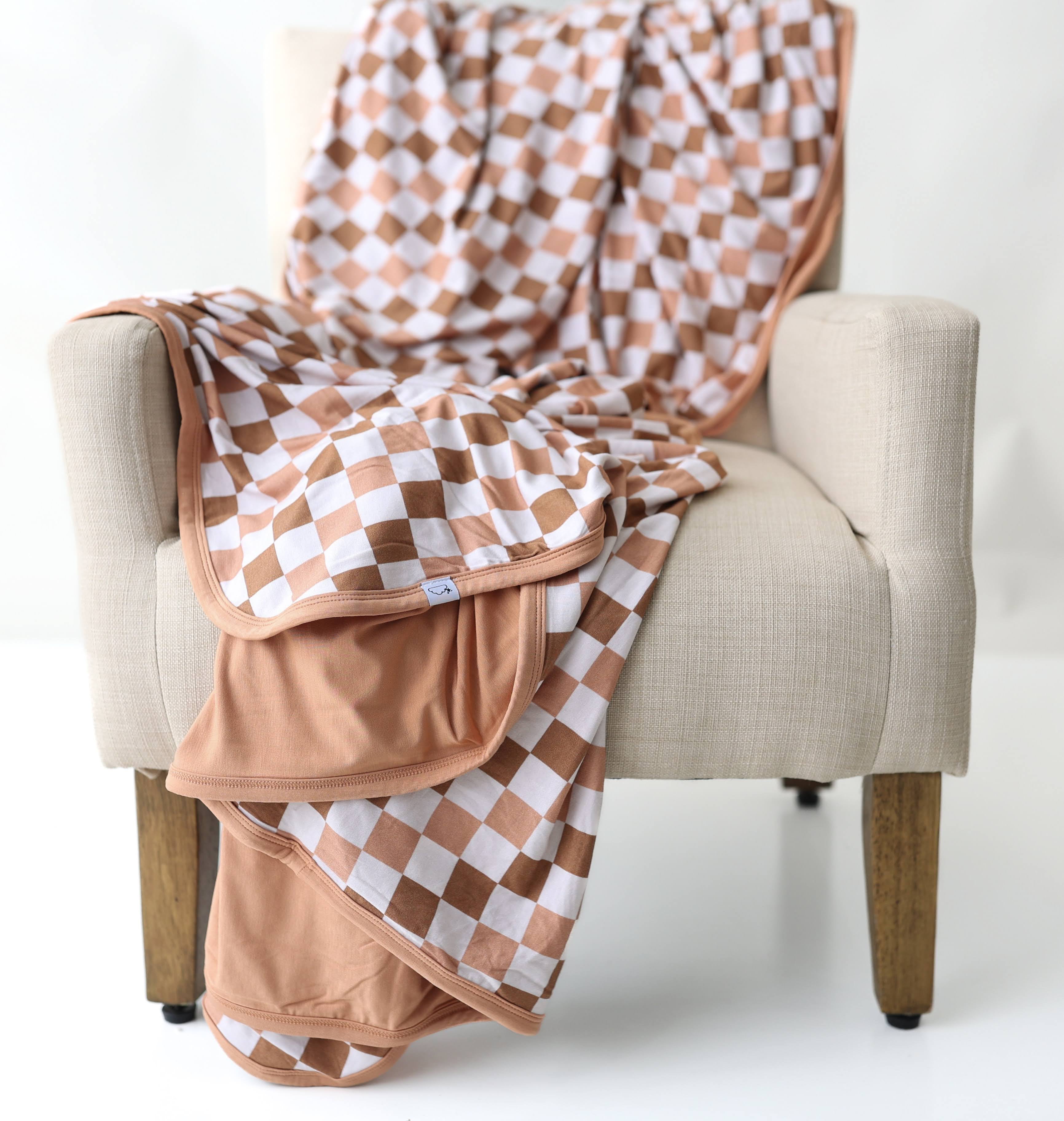 Chestnut Checkers New Dream Blanket (60X 70)