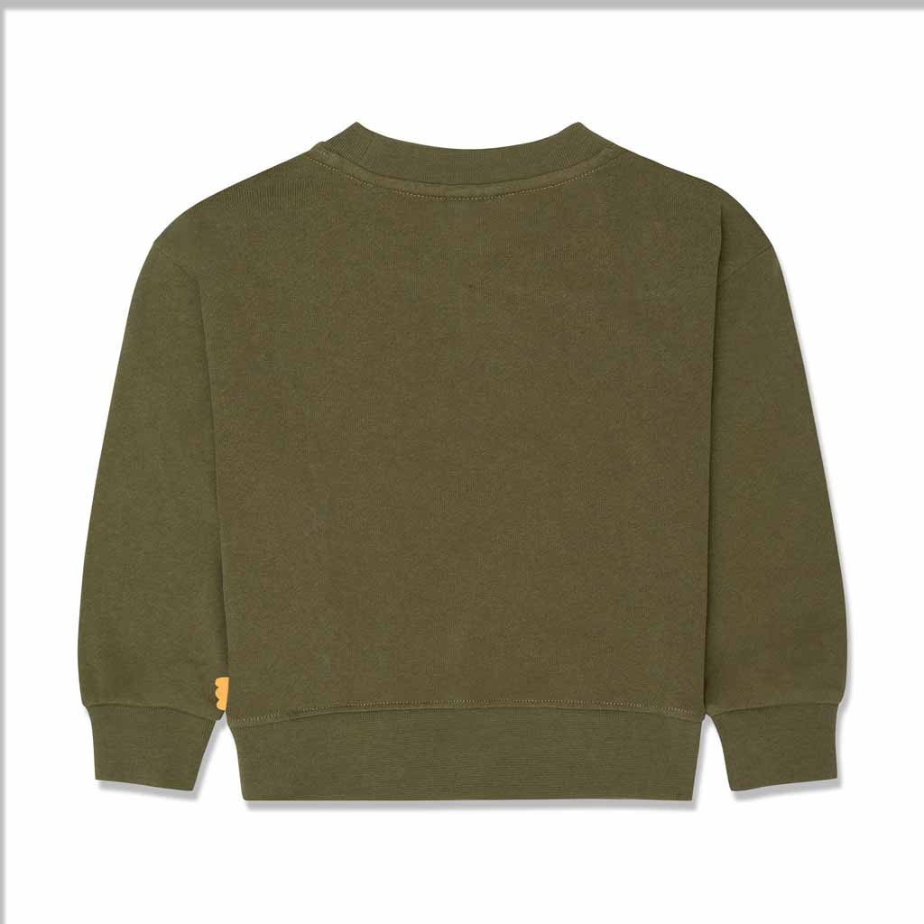 Patches Kid Sweatshirt - Olive/multi