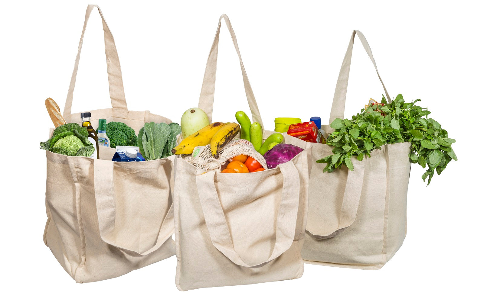 Canvas Grocery Tote Bags