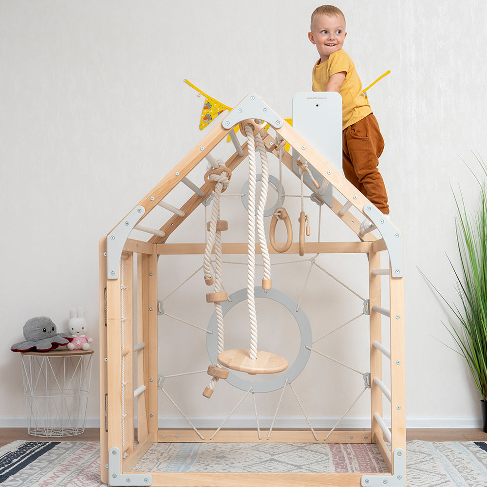 Wooden Climbing Playhouse