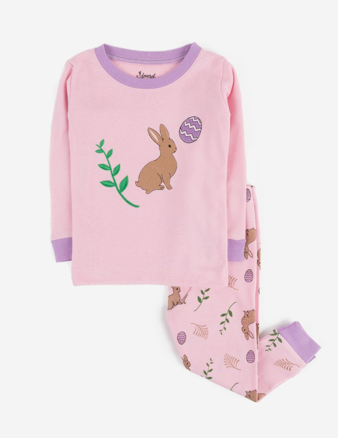 Light Pink Bunny Rabbit Cotton Pajamas