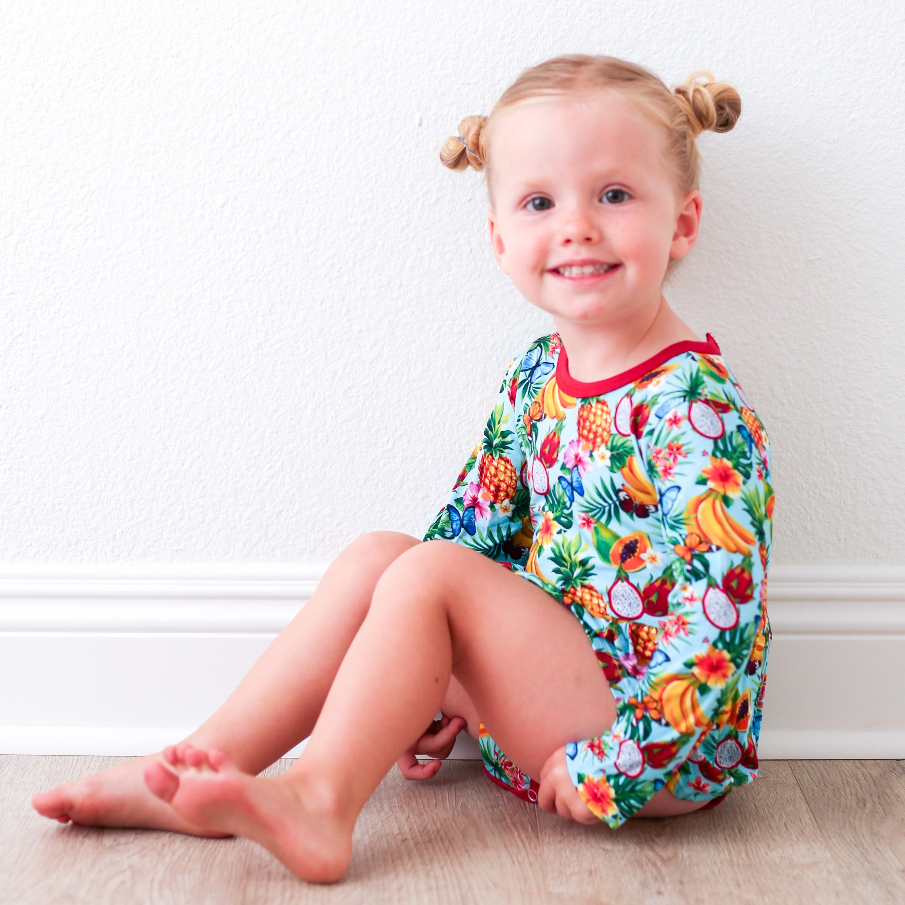 Tropical Fruit Bodysuit Dress