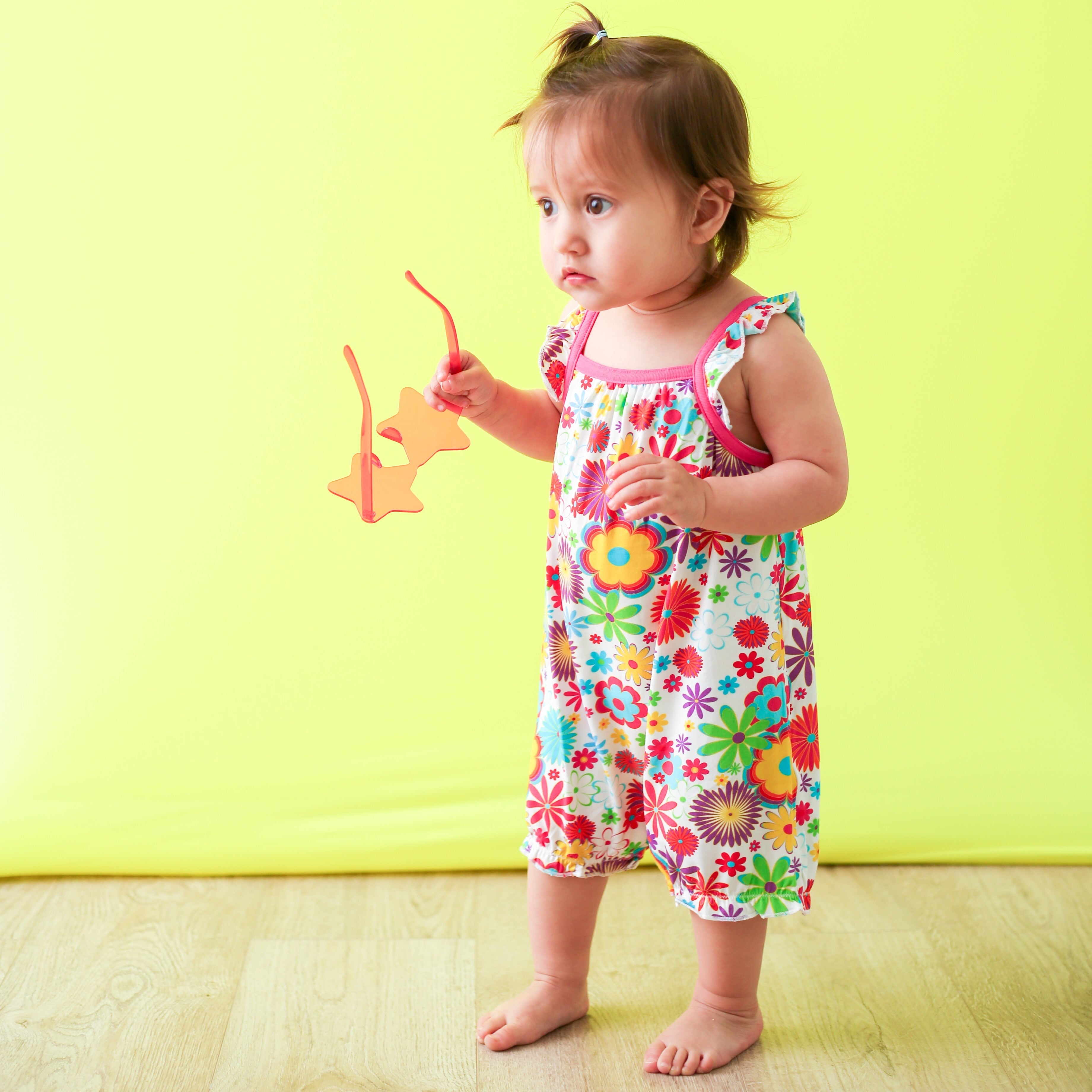 Groovy Bloom Bubble Romper