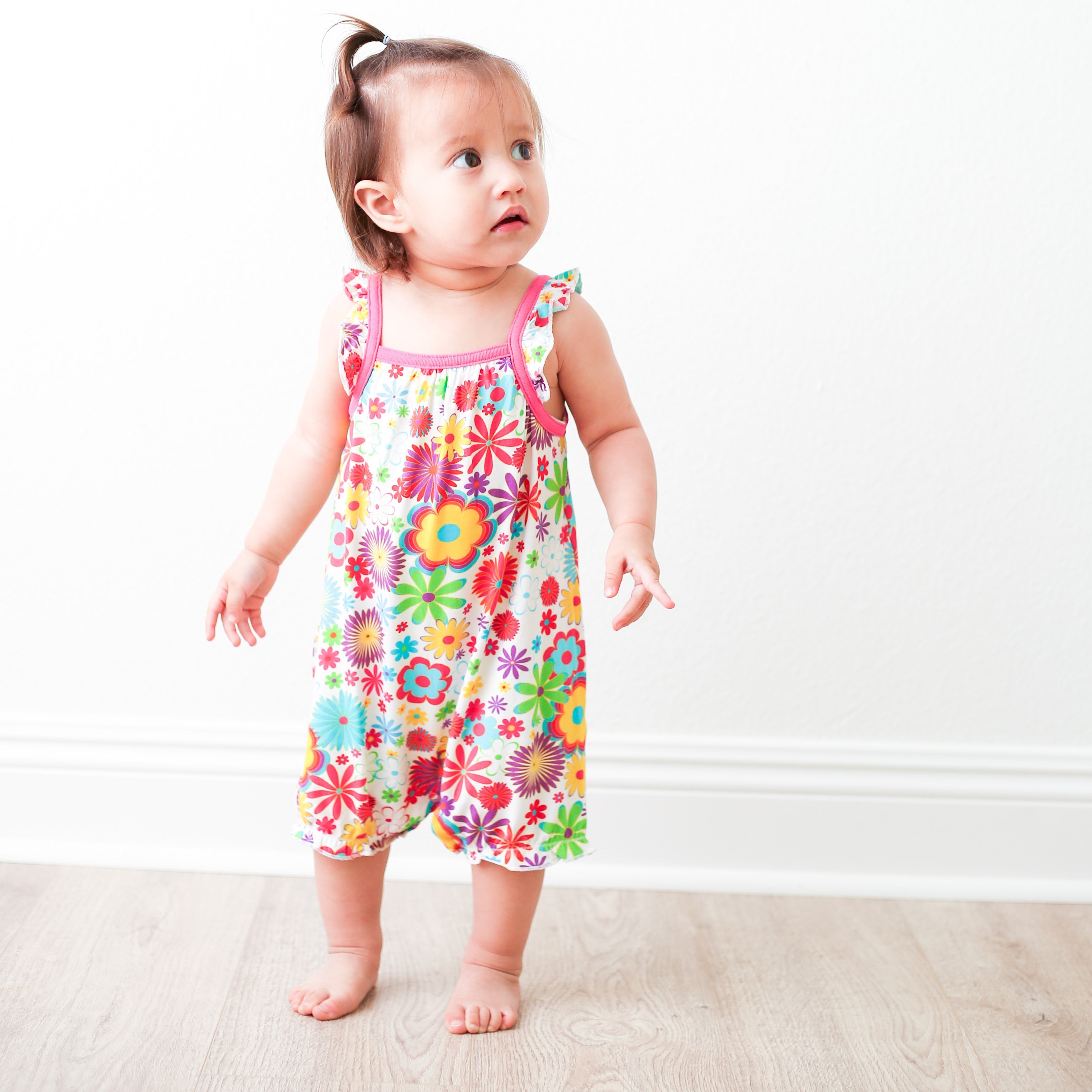 Groovy Bloom Bubble Romper