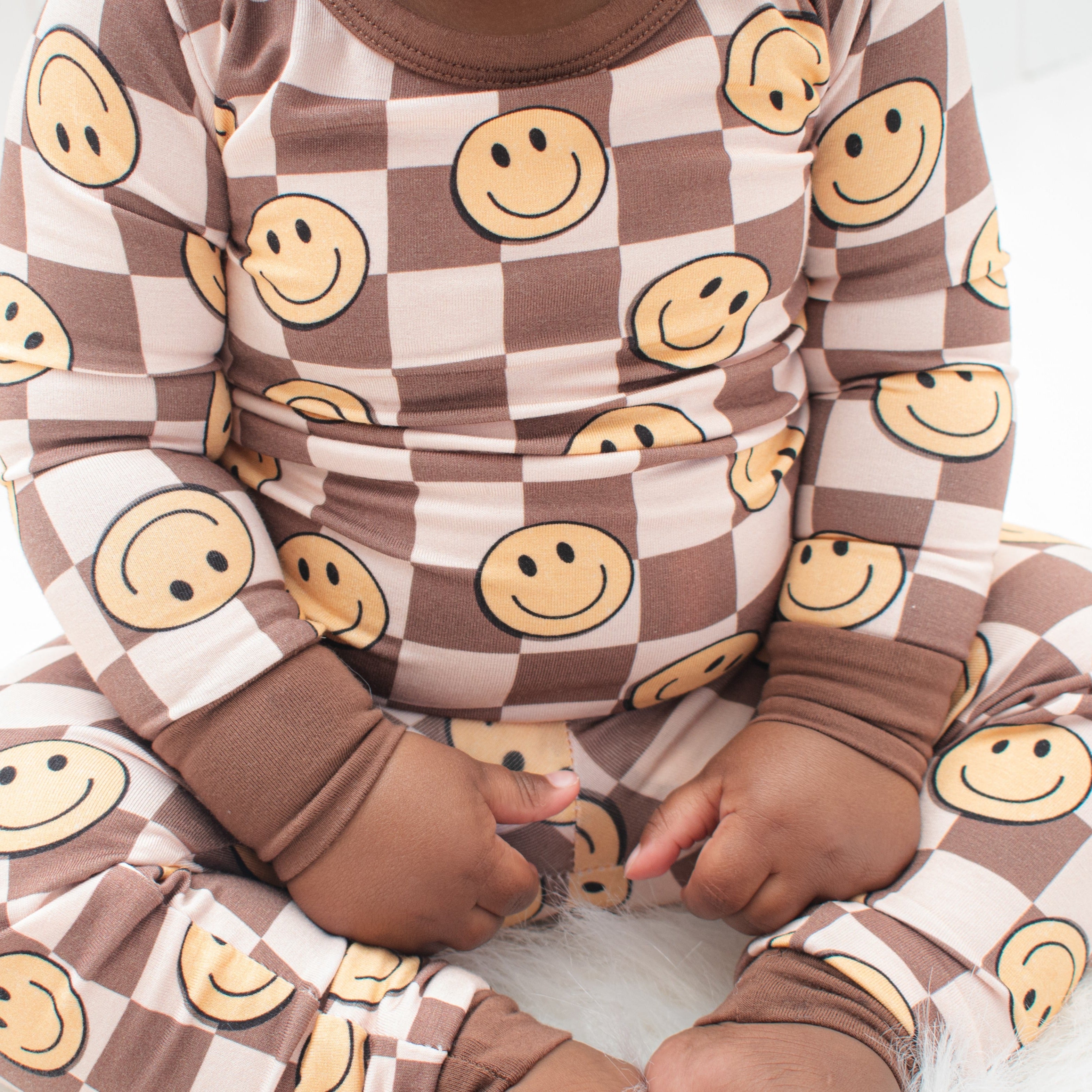 Long Sleeve 2 Piece Sets, Neutral Smiles