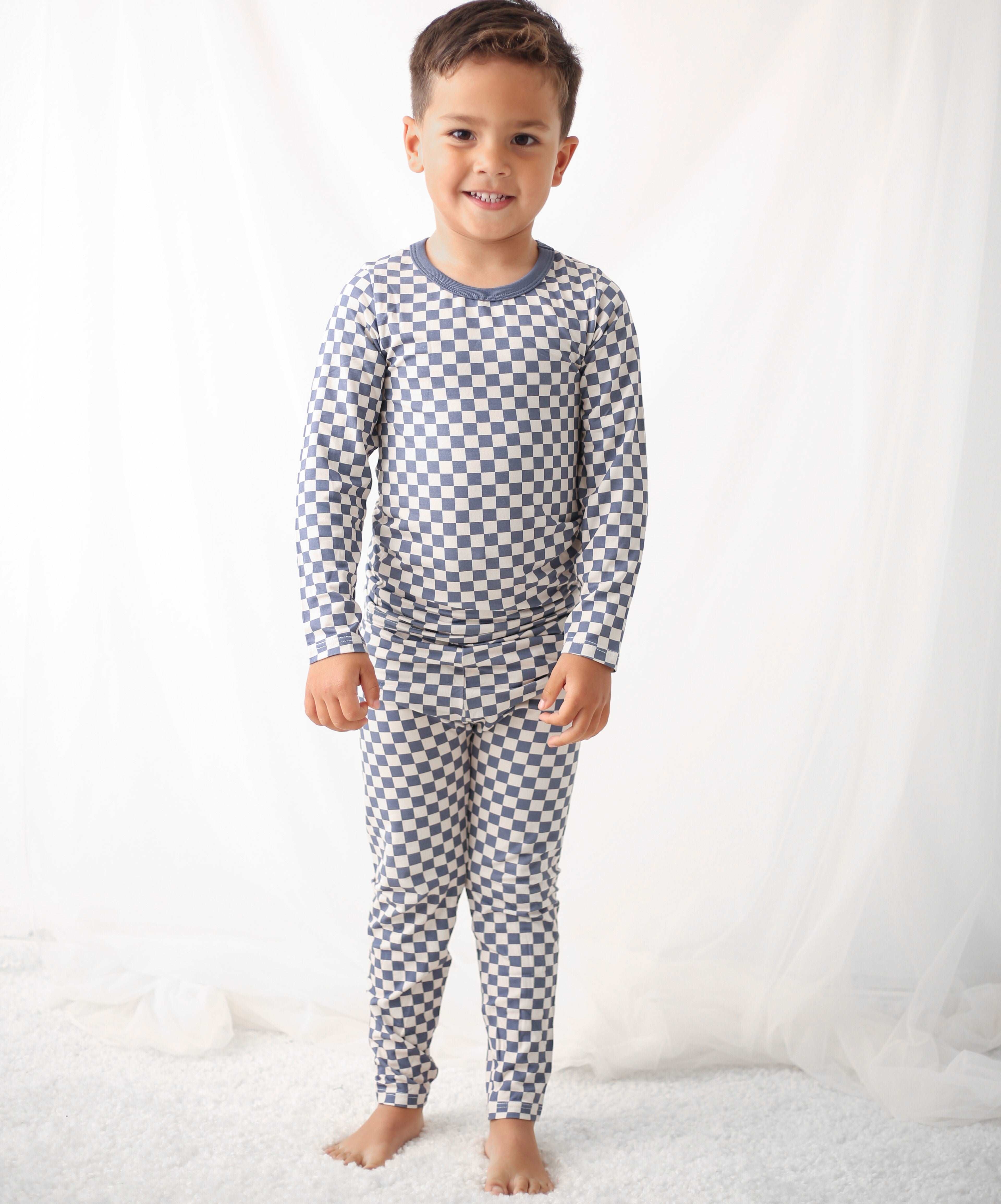 Checkers in Blue Jammies