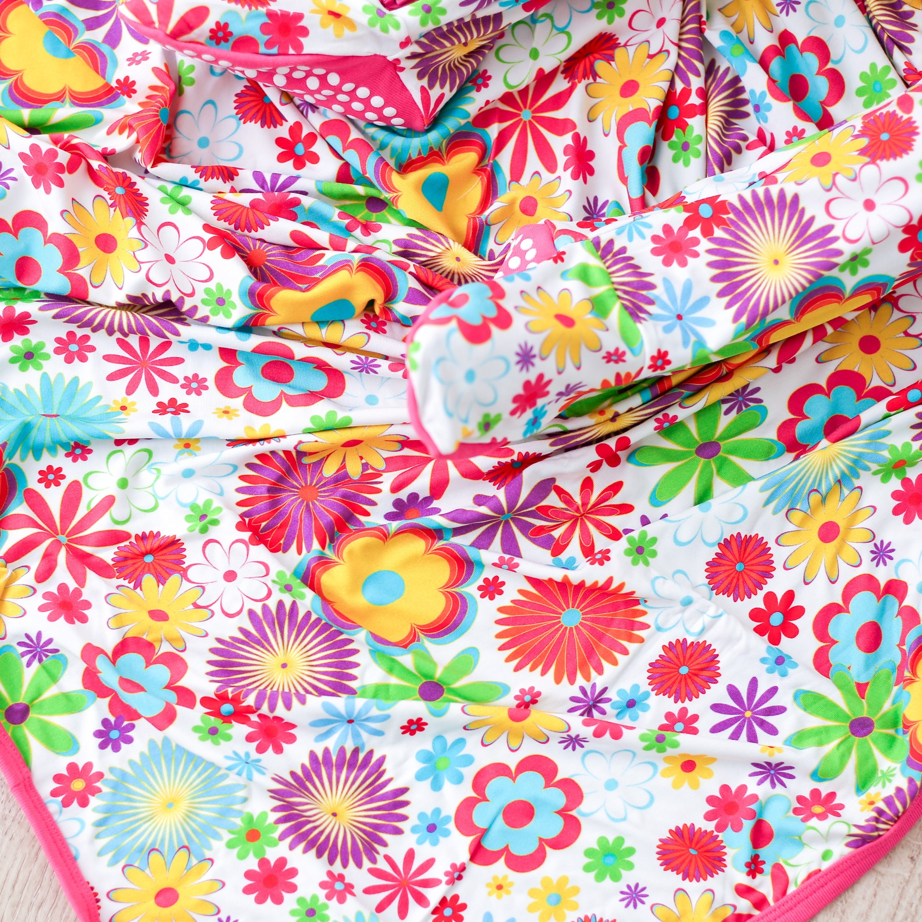 Groovy Bloom Swaddle