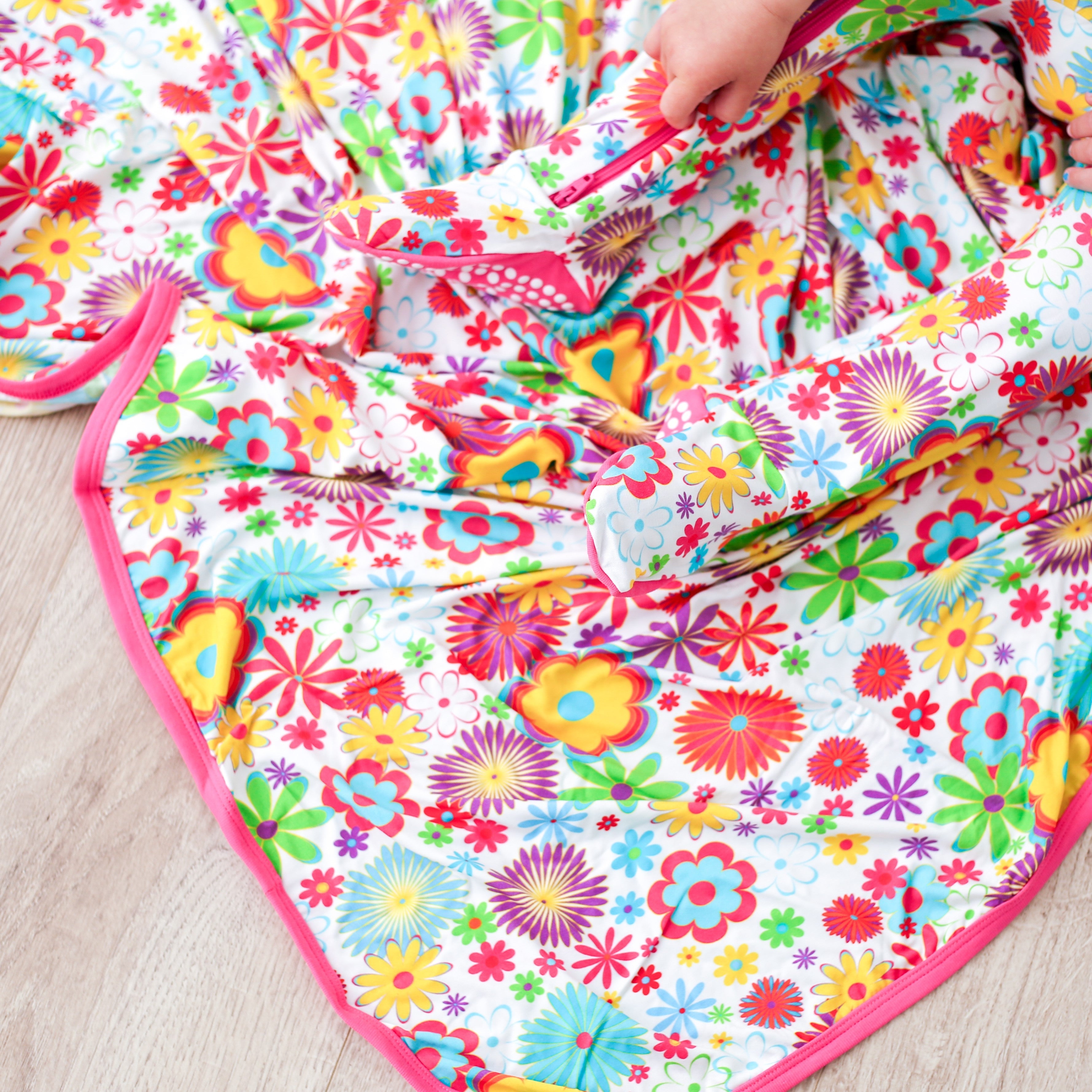 Groovy Bloom Swaddle