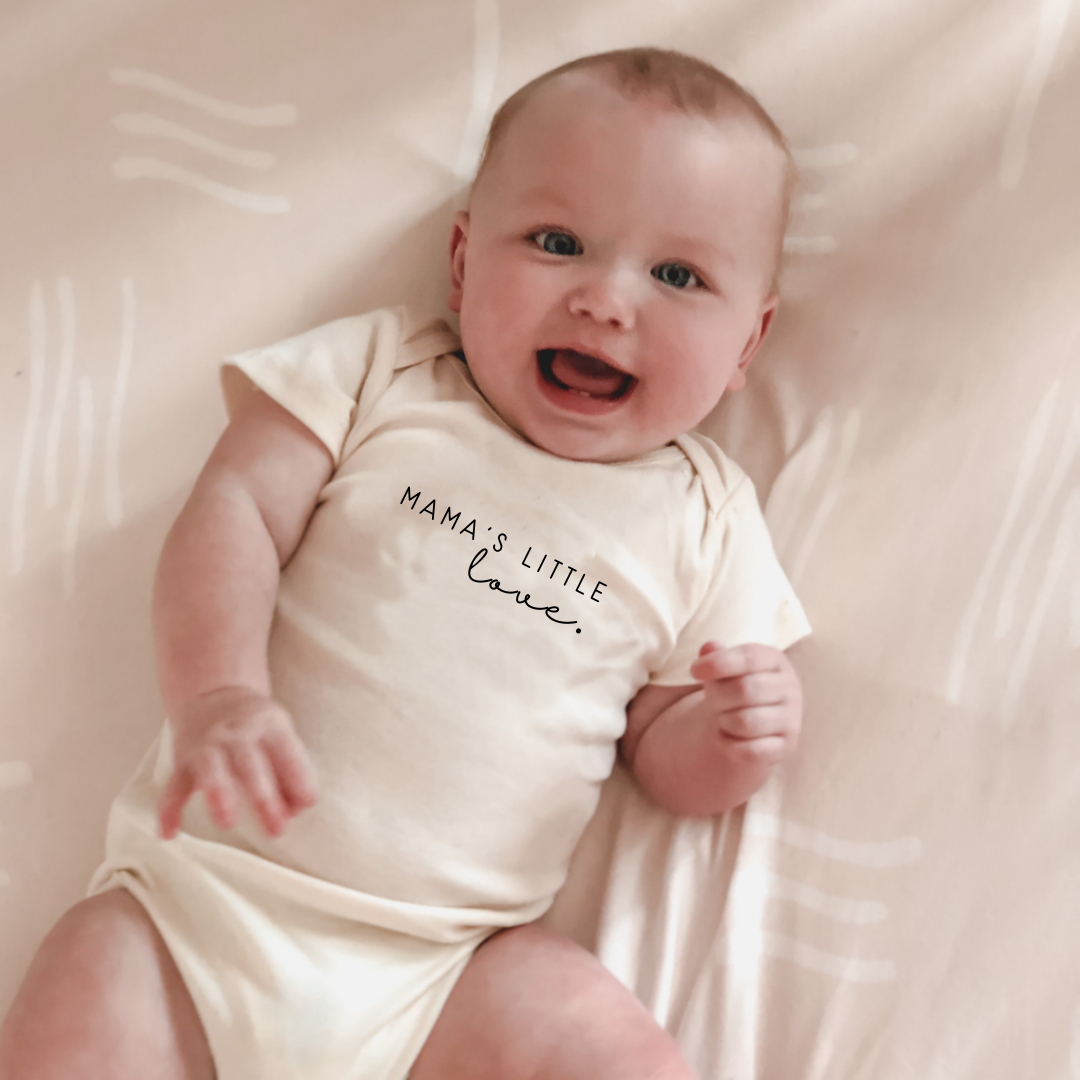 Short Sleeve Bodysuit | Mama's Little Love | Organic Cotton