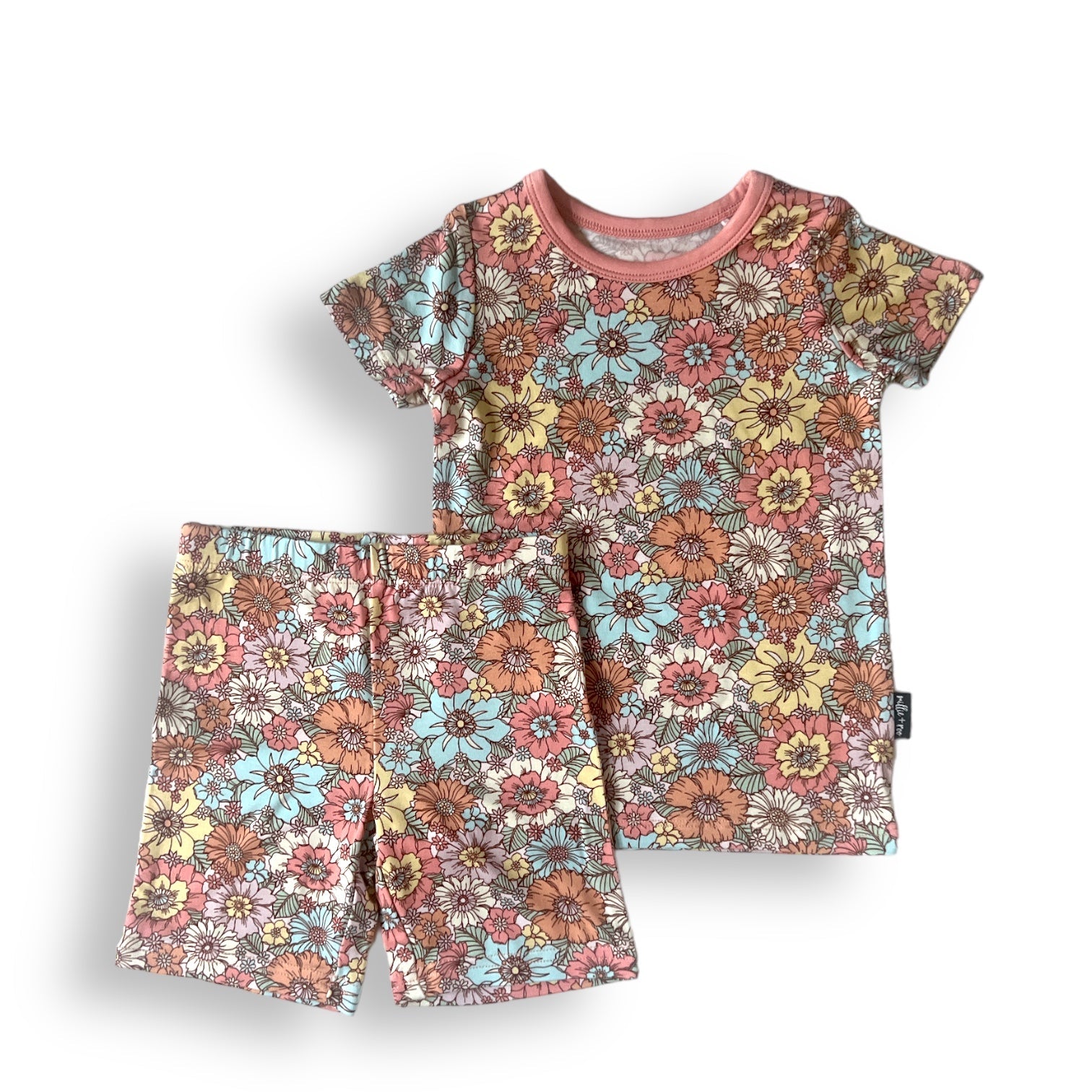 Two Piece Shortie Set, Spring Floral