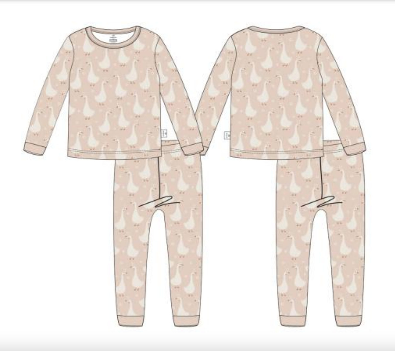 Silly Goose on the Loose 2pc Bamboo Pajamas