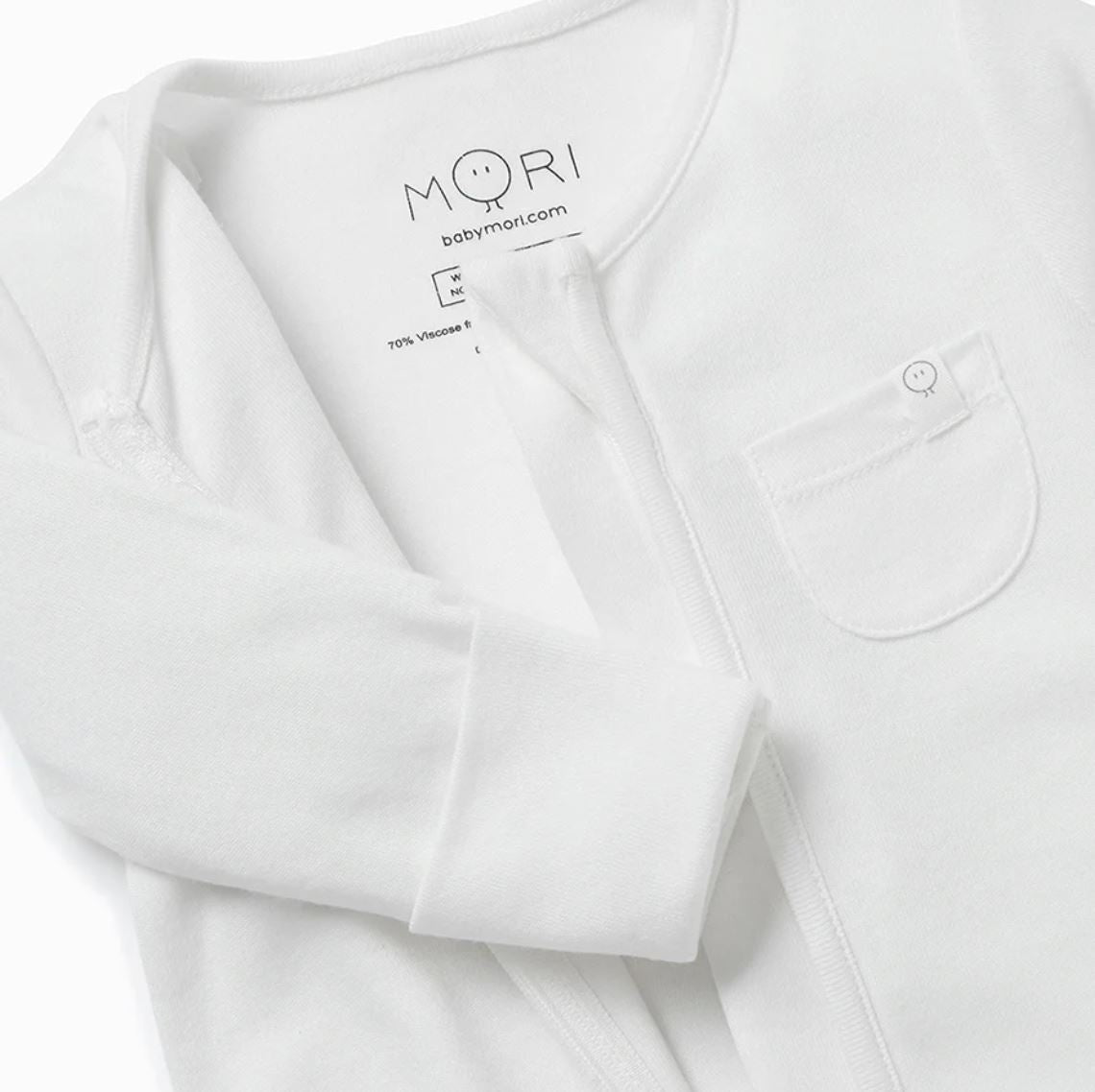 Zip-Up Sleepsuit - White