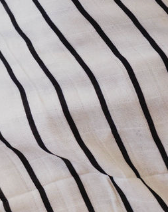 Black & White Yin Yang / Stripe | Reversible Muslin Quilt