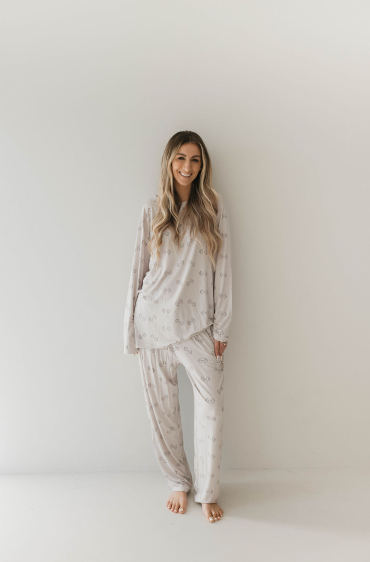 Adult Long Sleeve  Bamboo Pajamas  | Arm Day