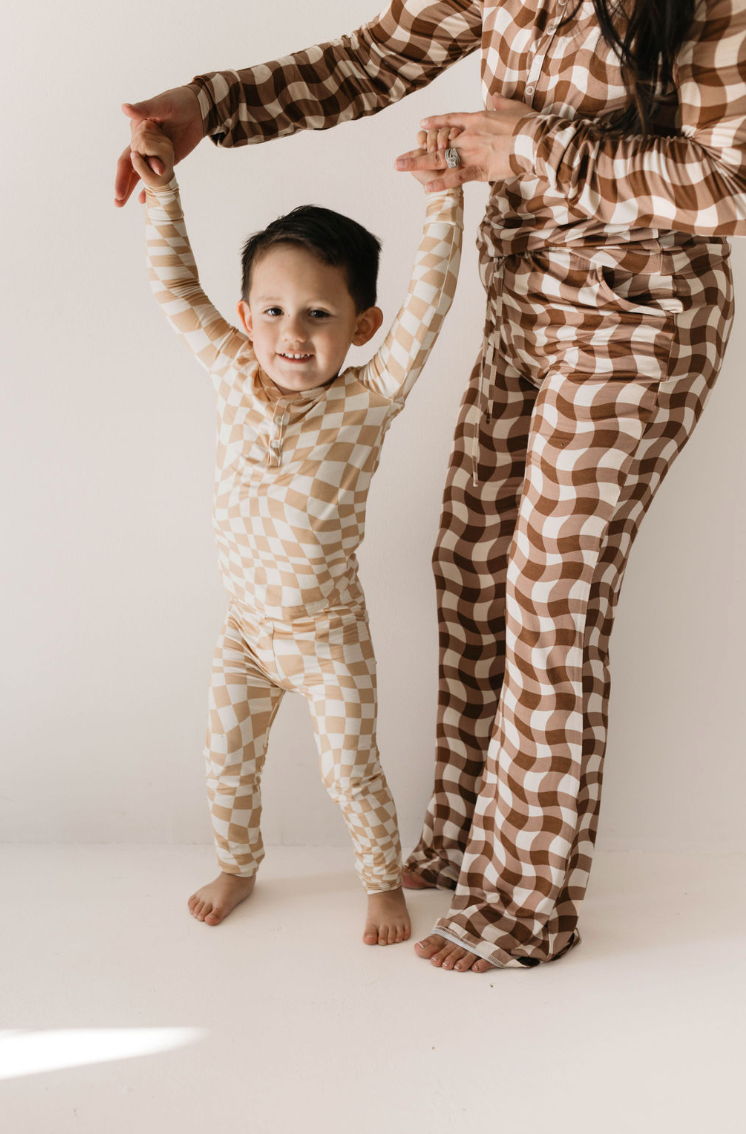 Women's Bamboo Pajamas | Groovy Gingham