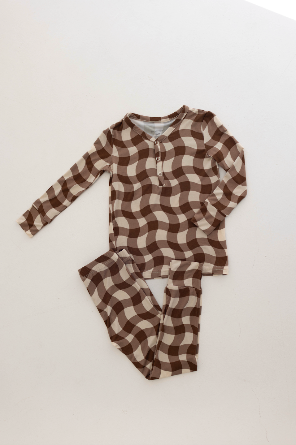 Groovy Gingham 🪩| Bamboo Two Piece Pajamas