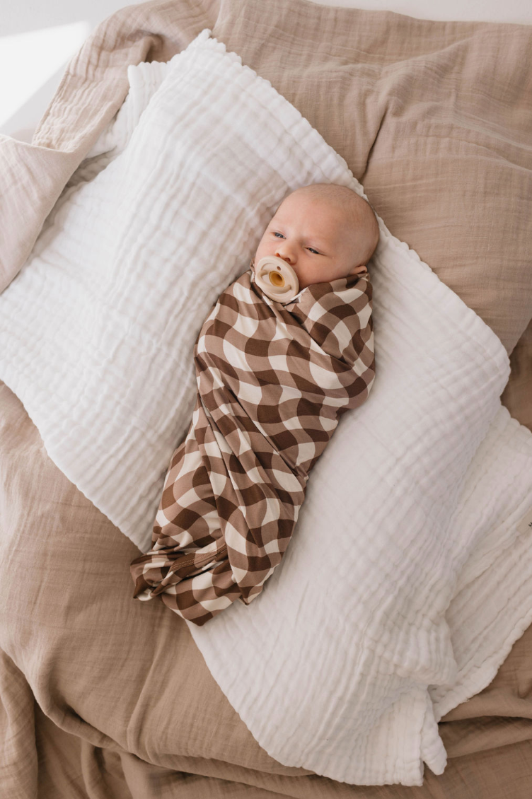 Bamboo Swaddle | Groovy Gingham