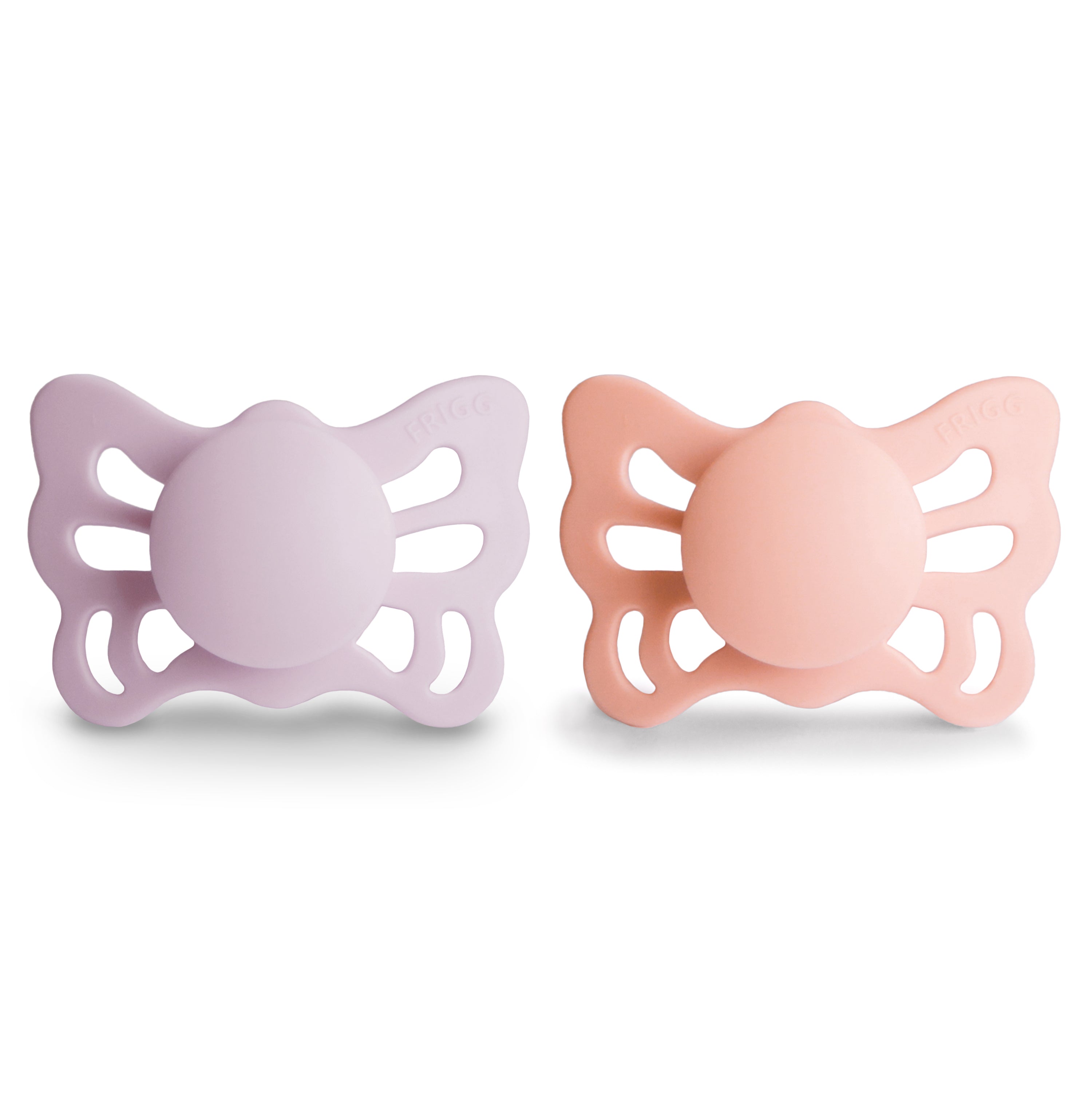 FRIGG Butterfly Anatomical Silicone Pacifier 2-Pack (0-6 Months)