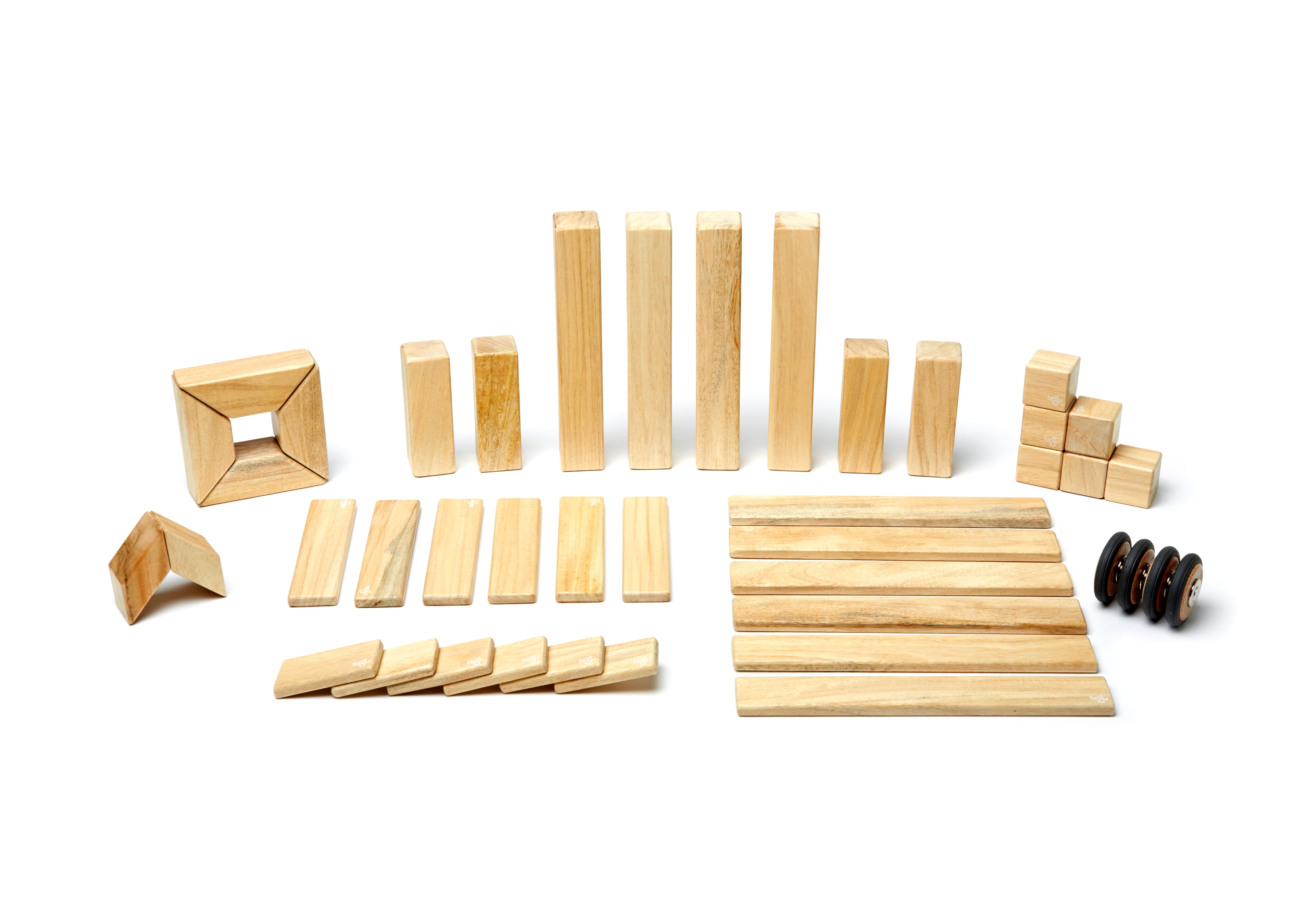 42-Piece Set Magnetic Wooden Blocks Tegu Classics